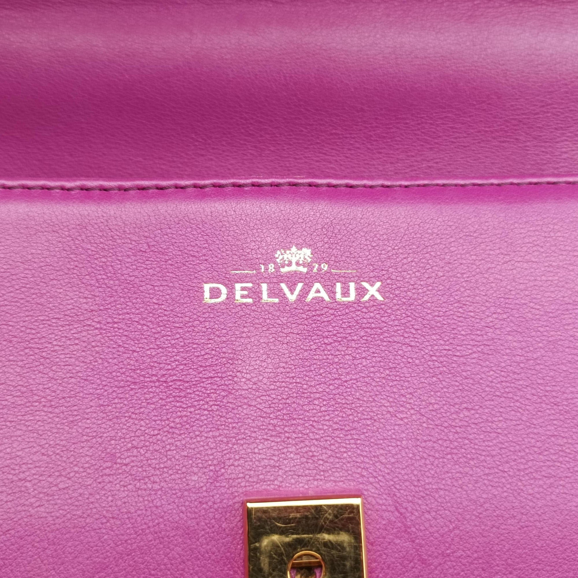 Pre-owned Delvaux Tampete Orchid Leather  shoulderbag | stylenewstar