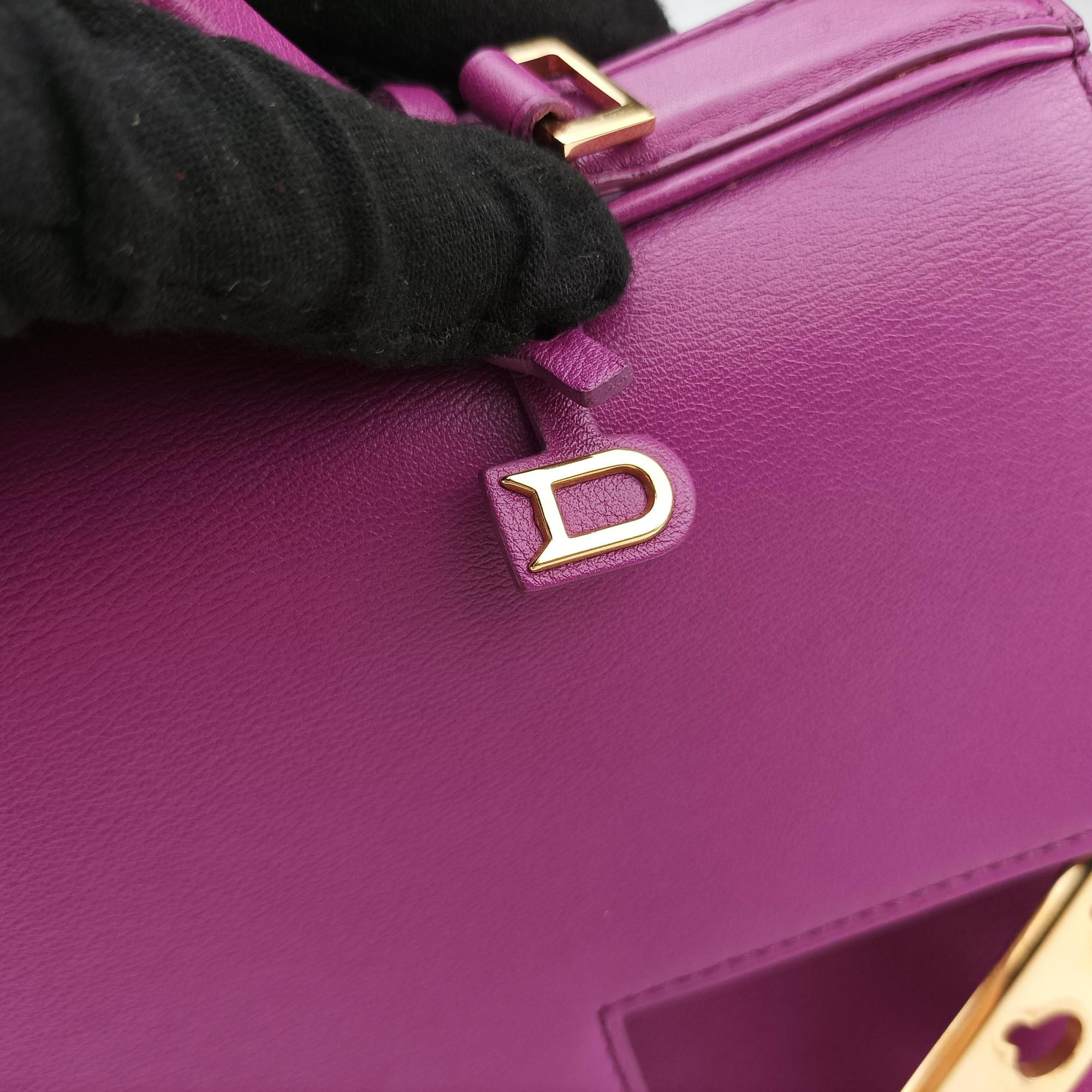 Pre-owned Delvaux Tampete Orchid Leather  shoulderbag | stylenewstar