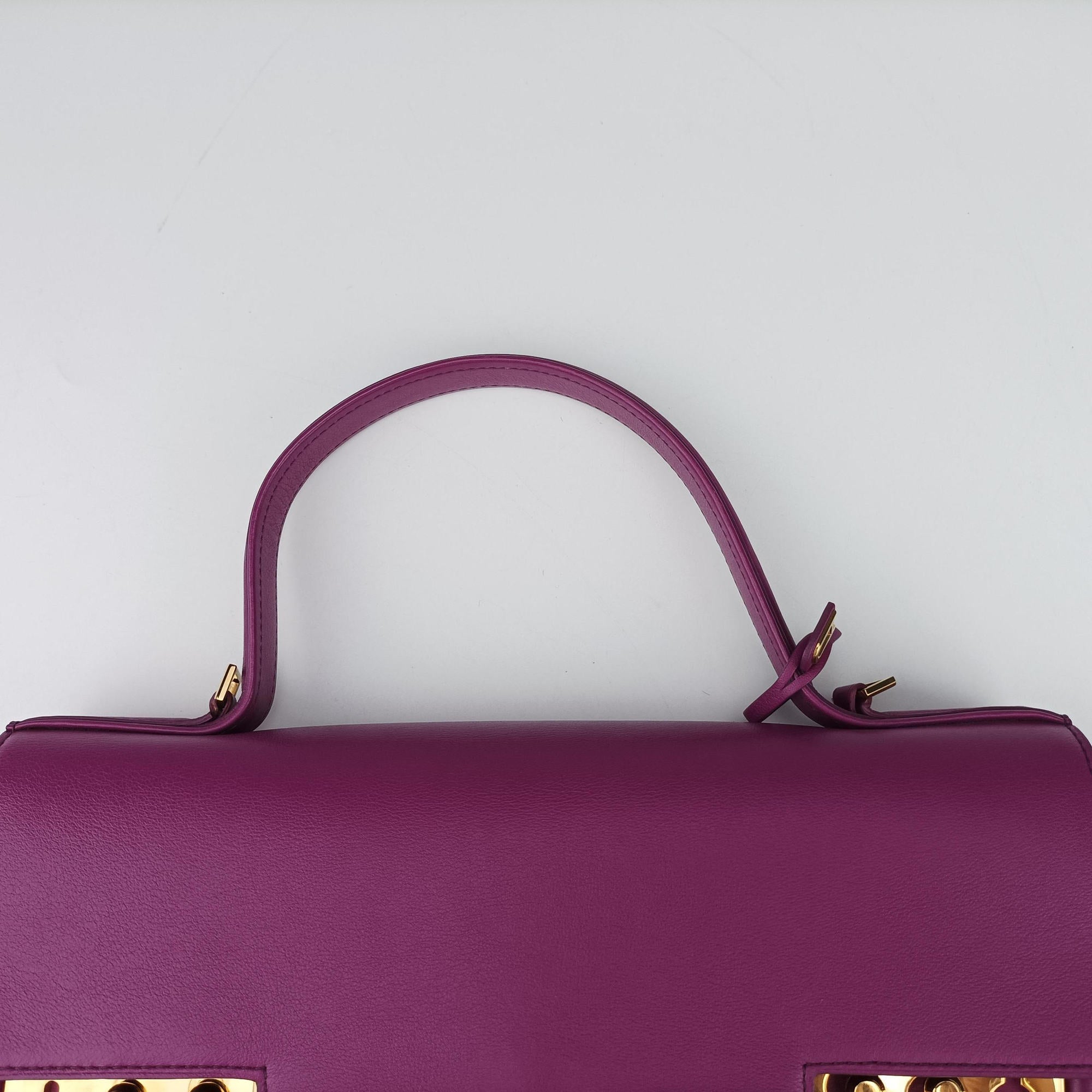 Pre-owned Delvaux Tampete Orchid Leather  shoulderbag | stylenewstar