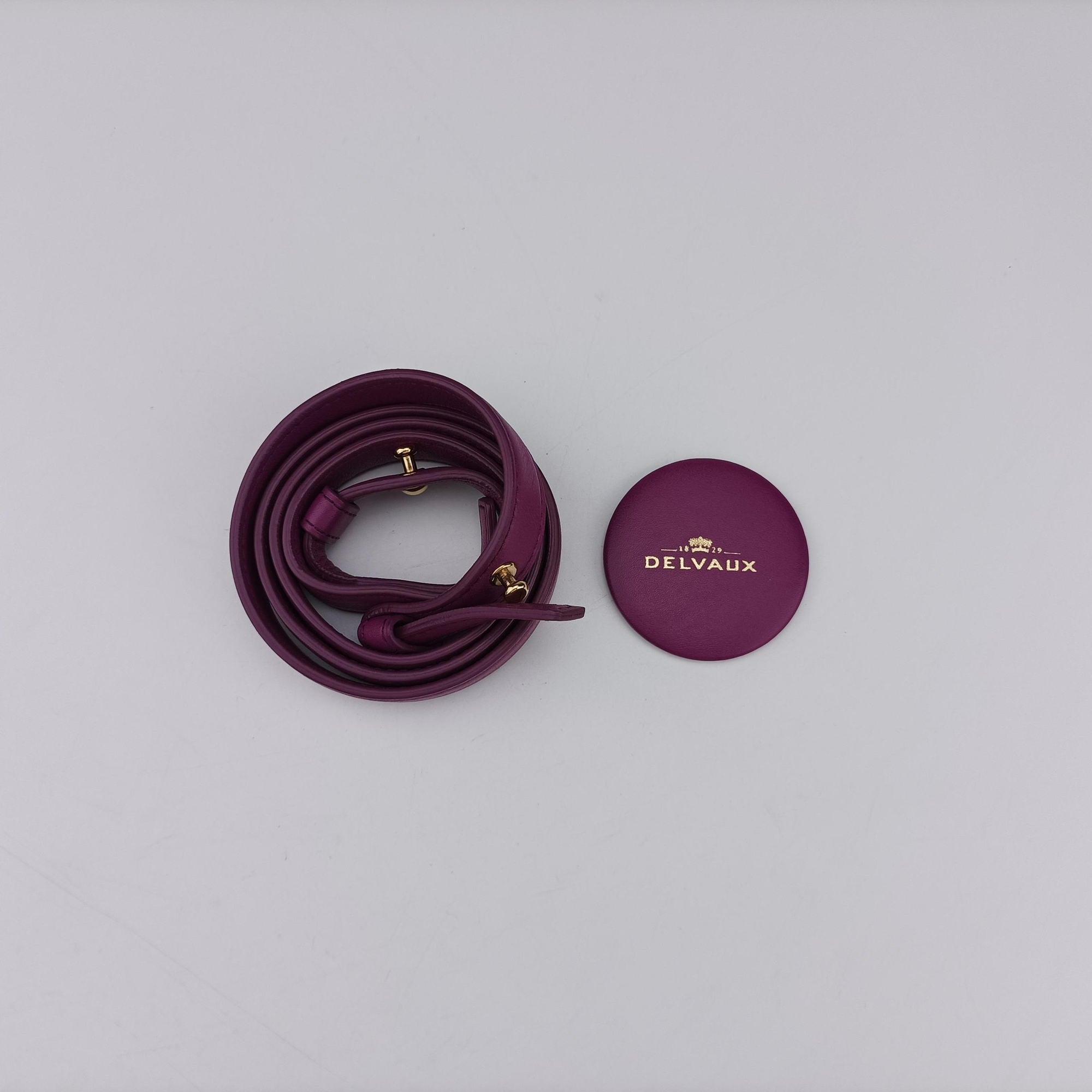 Pre-owned Delvaux Tampete Orchid Leather  shoulderbag | stylenewstar