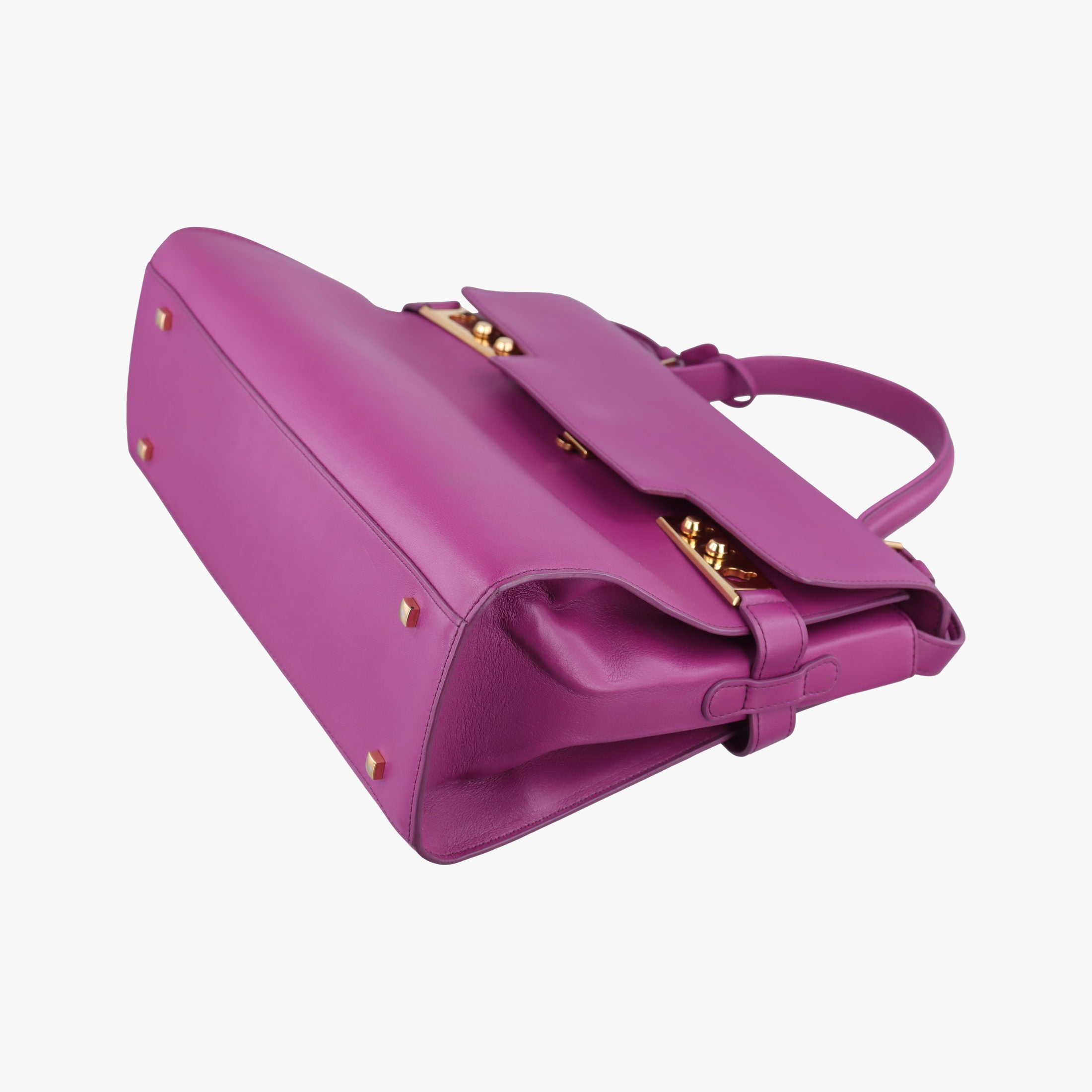 Pre-owned Delvaux Tampete Orchid Leather  shoulderbag | stylenewstar
