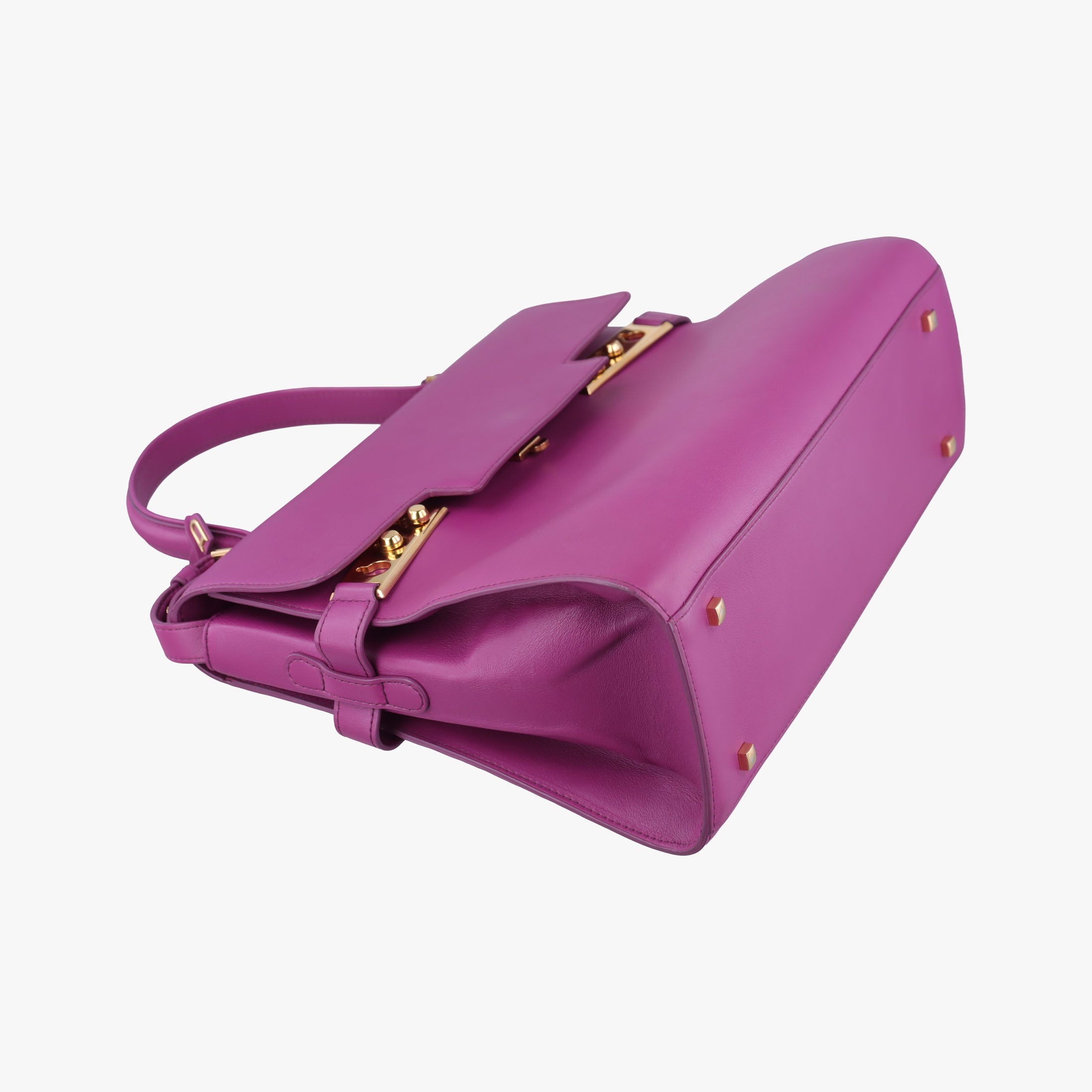 Pre-owned Delvaux Tampete Orchid Leather  shoulderbag | stylenewstar