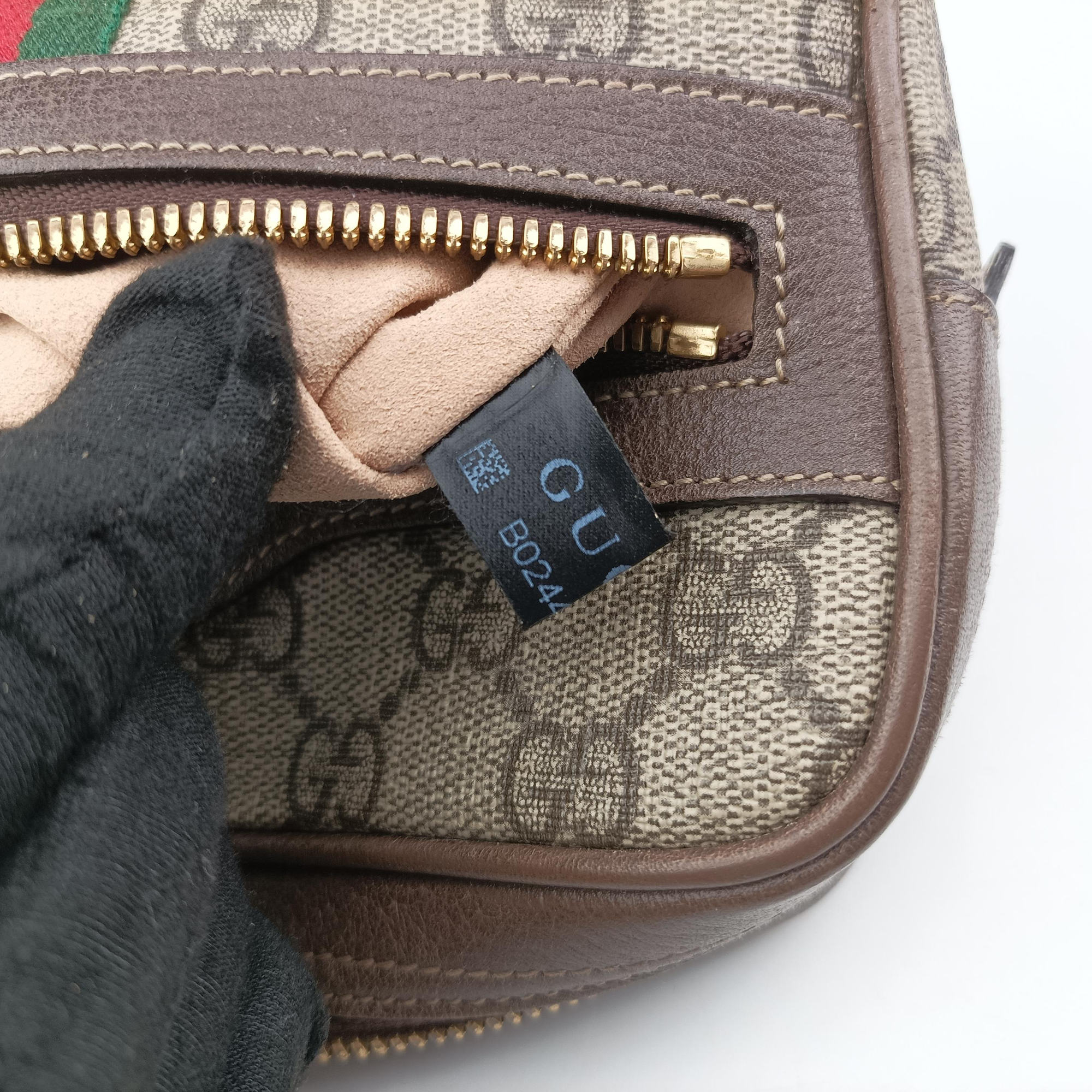 Secondhand Gucci Ophidia Brown PVC coated canvas 517076 bum bag/waist bag | stylenewstar