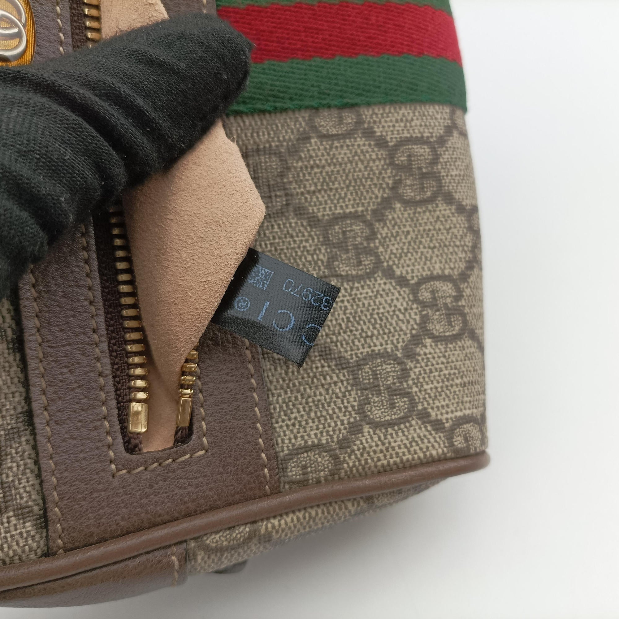 Secondhand Gucci Ophidia Brown PVC coated canvas 517076 bum bag/waist bag | stylenewstar