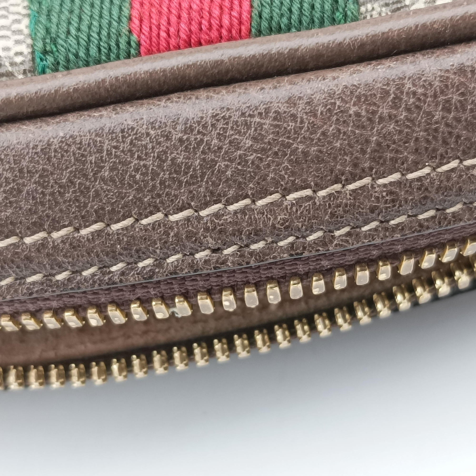 Secondhand Gucci Ophidia Brown PVC coated canvas 517076 bum bag/waist bag | stylenewstar