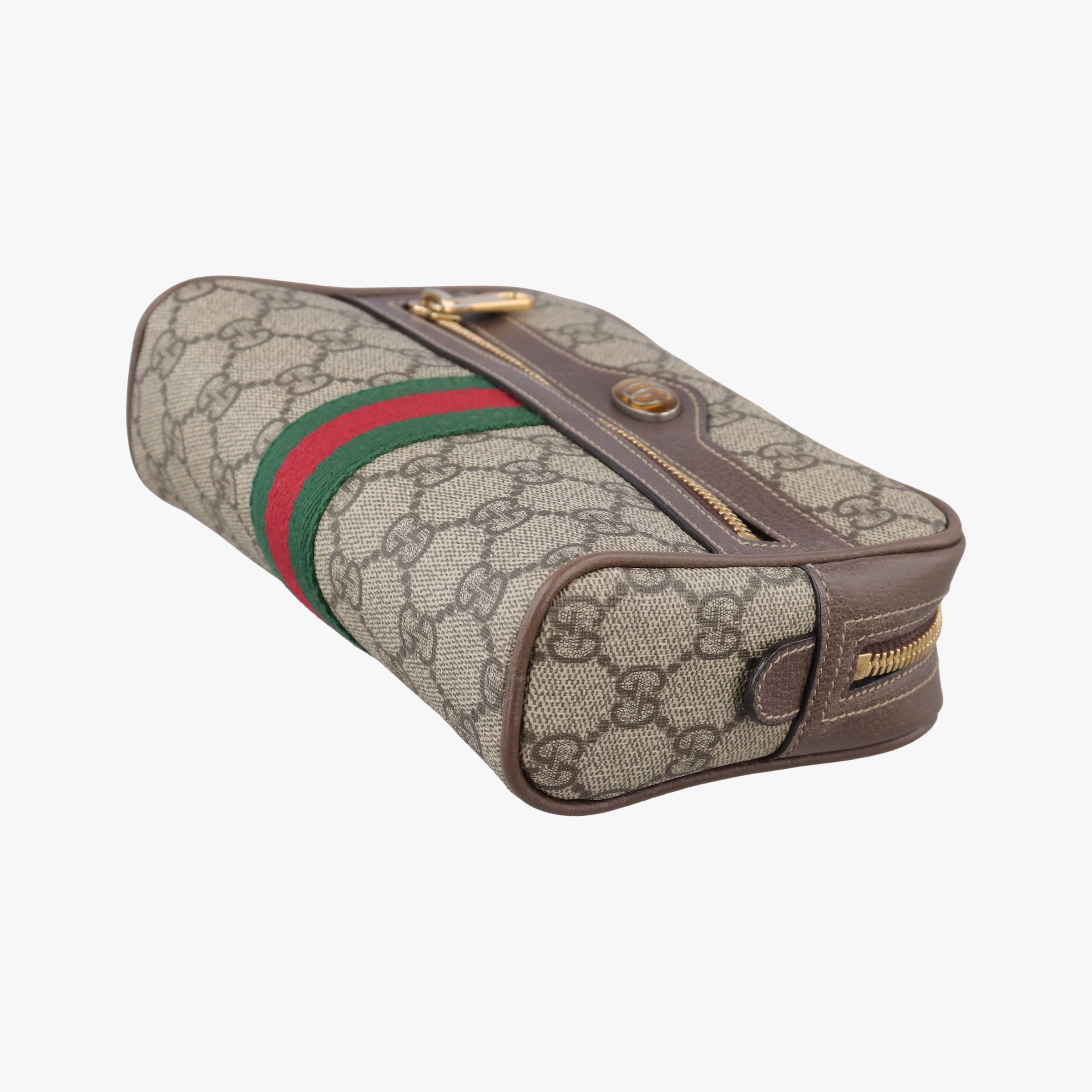 Secondhand Gucci Ophidia Brown PVC coated canvas 517076 bum bag/waist bag | stylenewstar