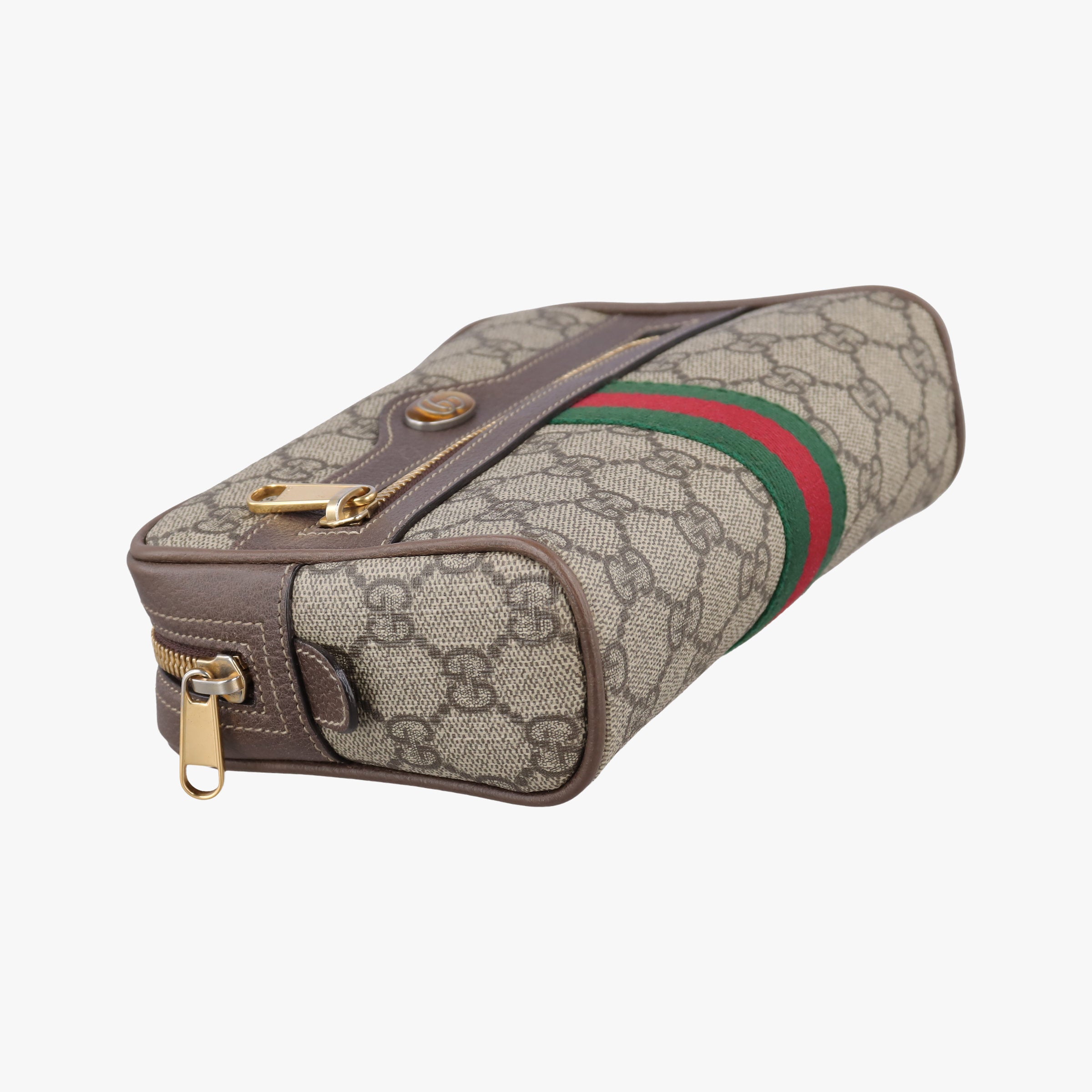 Secondhand Gucci Ophidia Brown PVC coated canvas 517076 bum bag/waist bag | stylenewstar