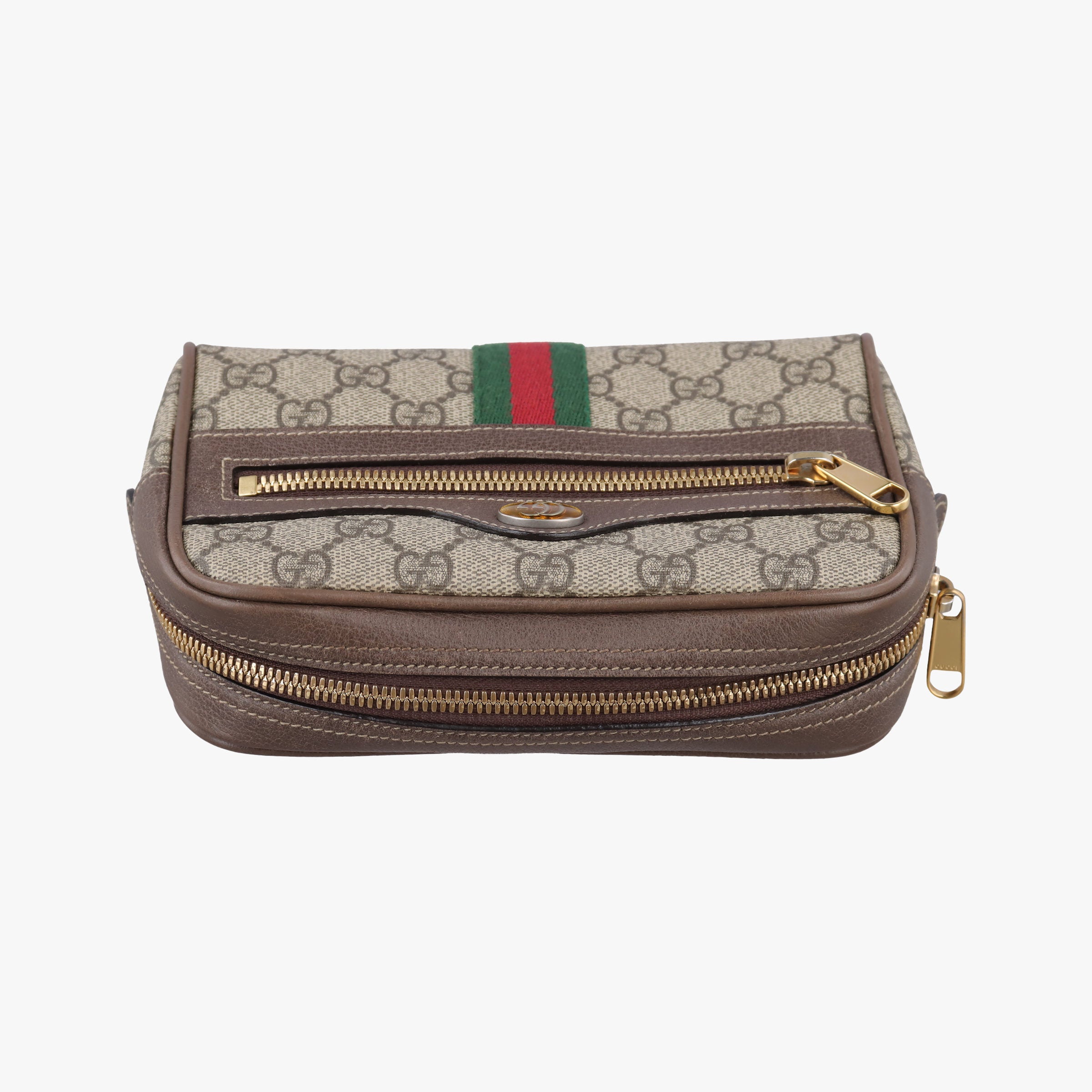 Secondhand Gucci Ophidia Brown PVC coated canvas 517076 bum bag/waist bag | stylenewstar