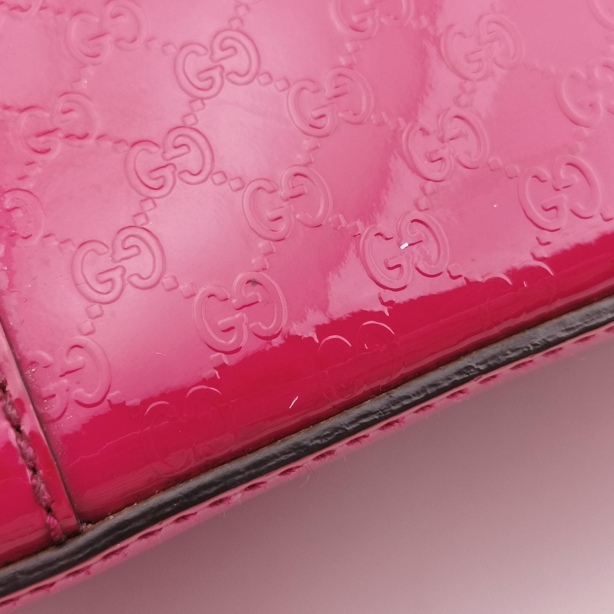 Vintage Gucci Microguccissima Rose Patent Leather 309617 shoulderbag | stylenewstar