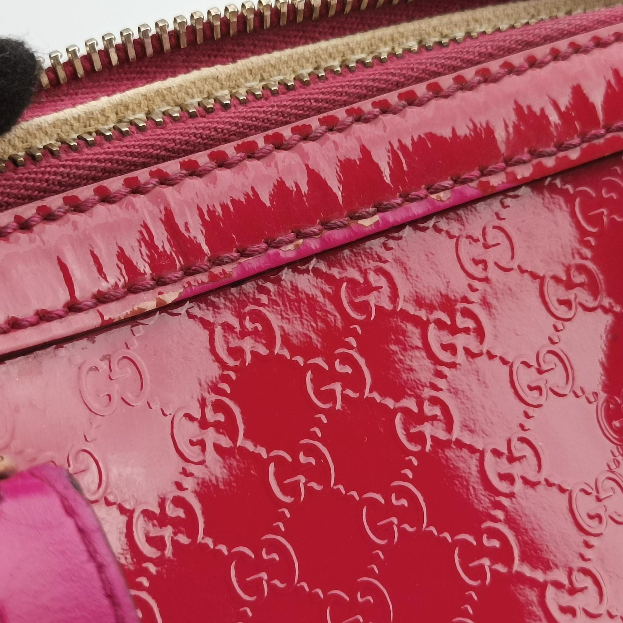 Vintage Gucci Microguccissima Rose Patent Leather 309617 shoulderbag | stylenewstar