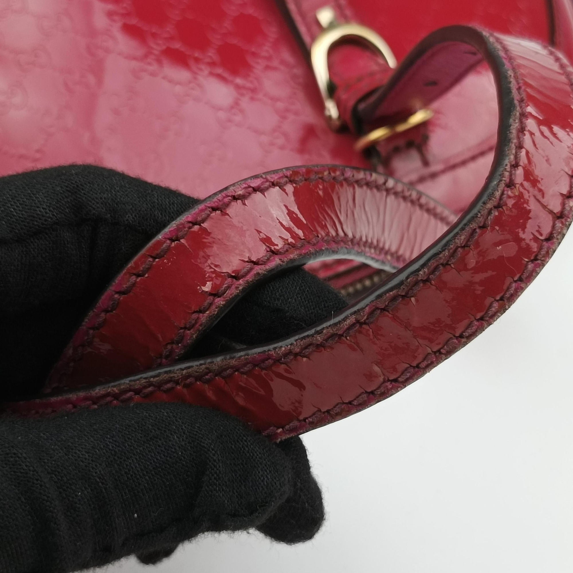 Vintage Gucci Microguccissima Rose Patent Leather 309617 shoulderbag | stylenewstar