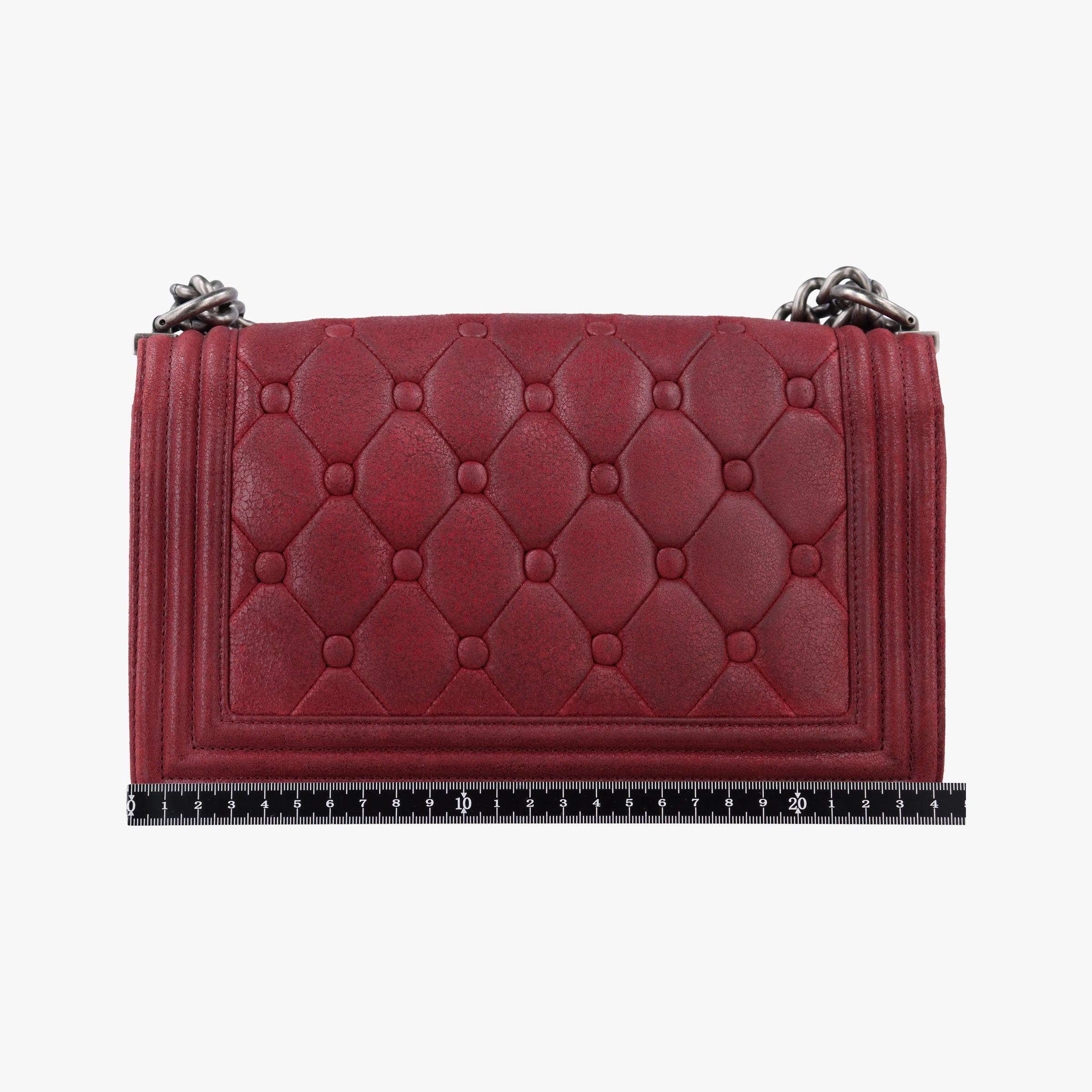 Vintage Chanel BOY CHANEL Red Leather A67755 shoulderbag | stylenewstar