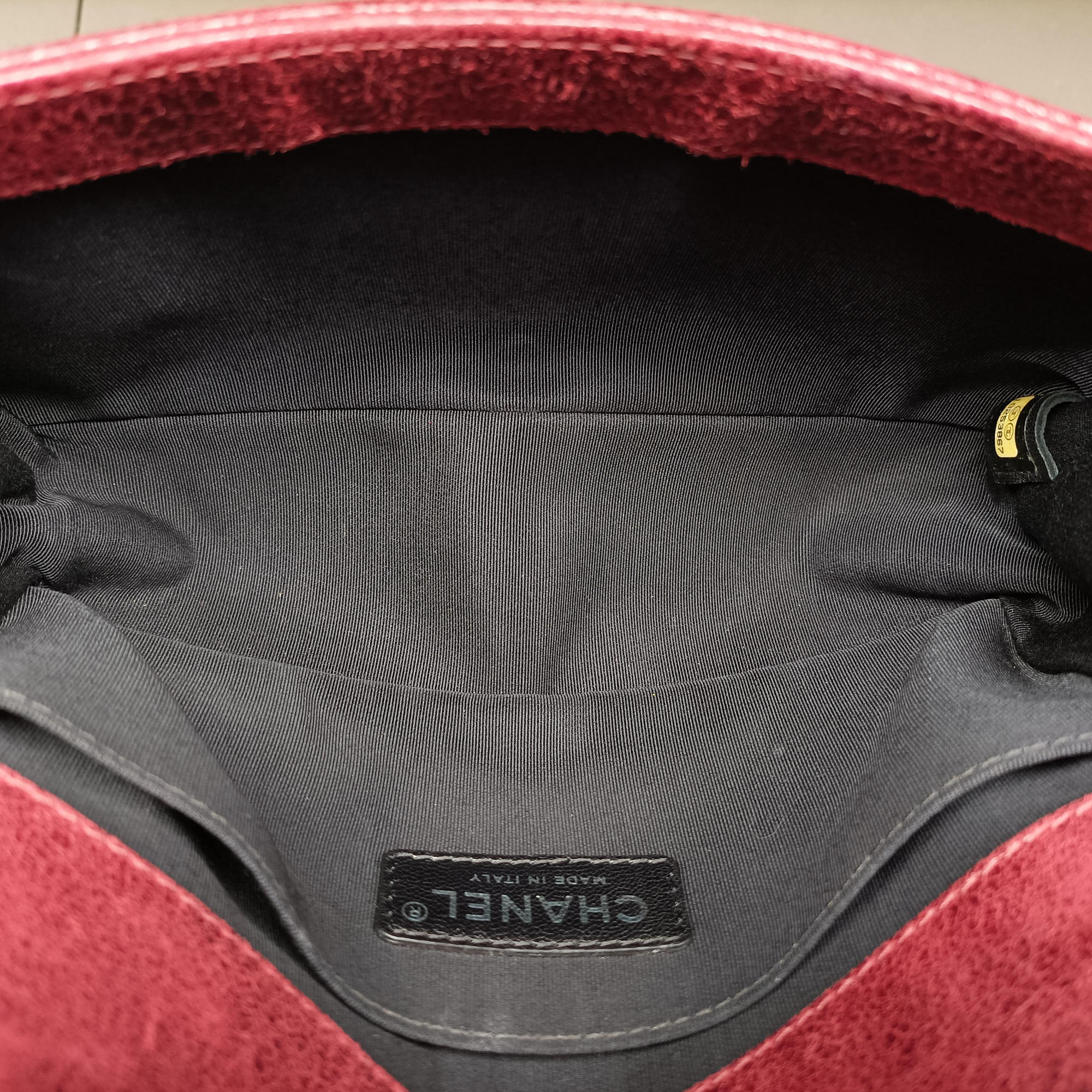 Vintage Chanel BOY CHANEL Red Leather A67755 shoulderbag | stylenewstar