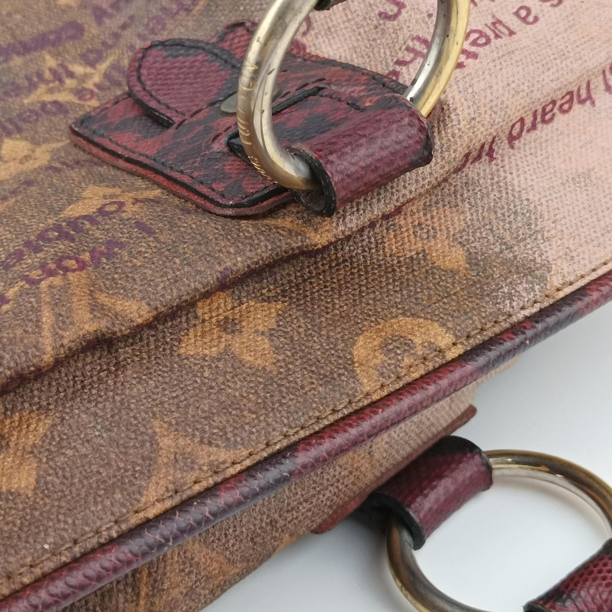 Secondhand Louis Vuitton Graduate Violet Monogram Jokes M95739 handbag | stylenewstar