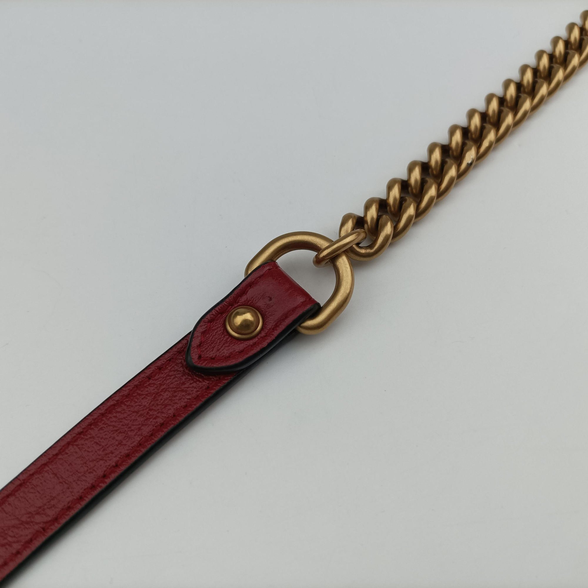 Vintage Gucci GG Marmont Bamboo Top Handle Black×Red Leather 602270 shoulderbag | stylenewstar