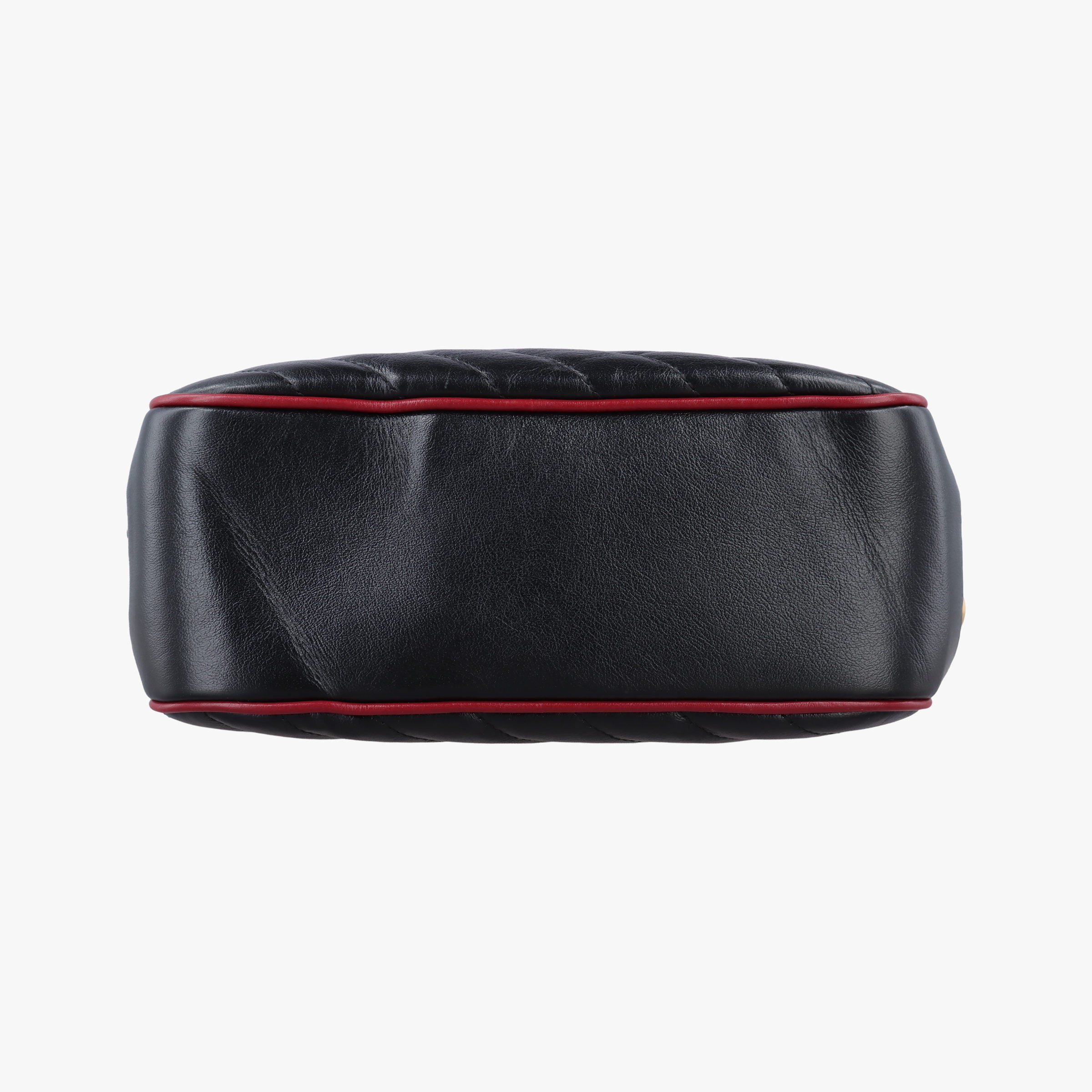 Vintage Gucci GG Marmont Bamboo Top Handle Black×Red Leather 602270 shoulderbag | stylenewstar