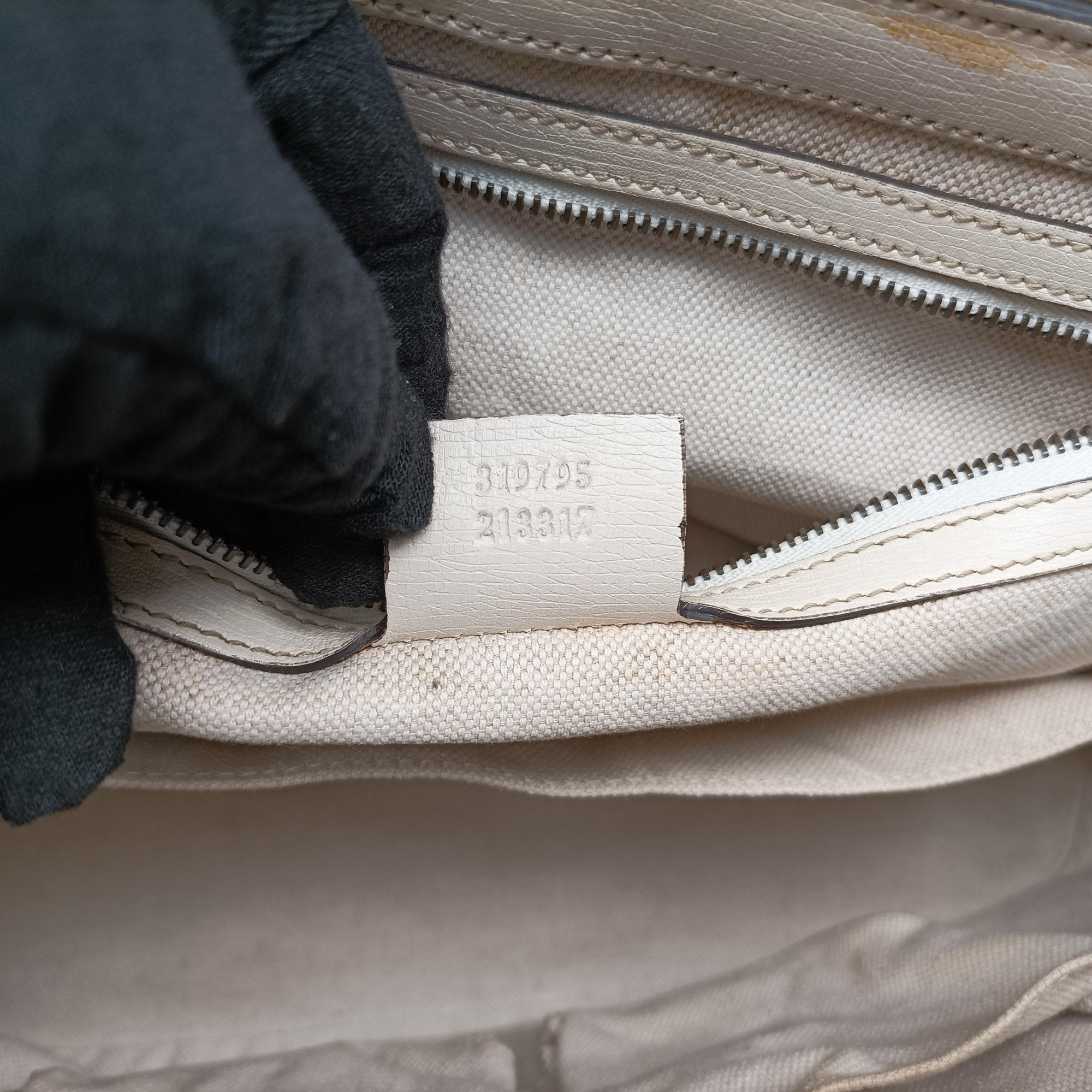 Vintage Gucci Bright Bit White Leather 319795 handbag | stylenewstar