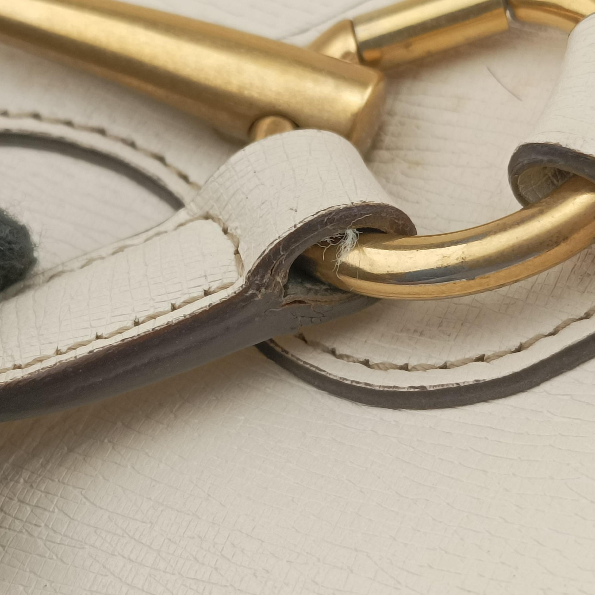 Vintage Gucci Bright Bit White Leather 319795 handbag | stylenewstar