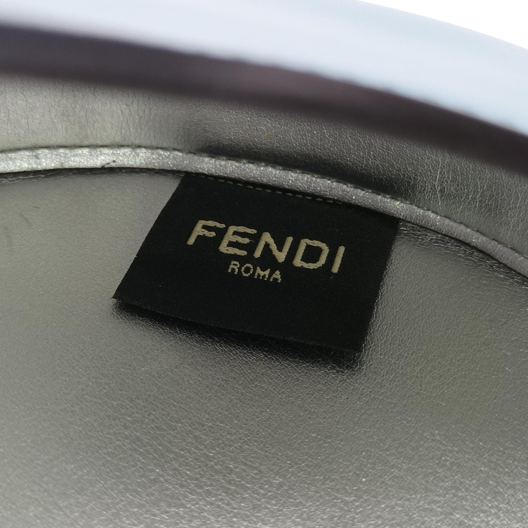 Pre-owned Fendi Cookie Mini Blue Leather 8BS065 handbag | stylenewstar