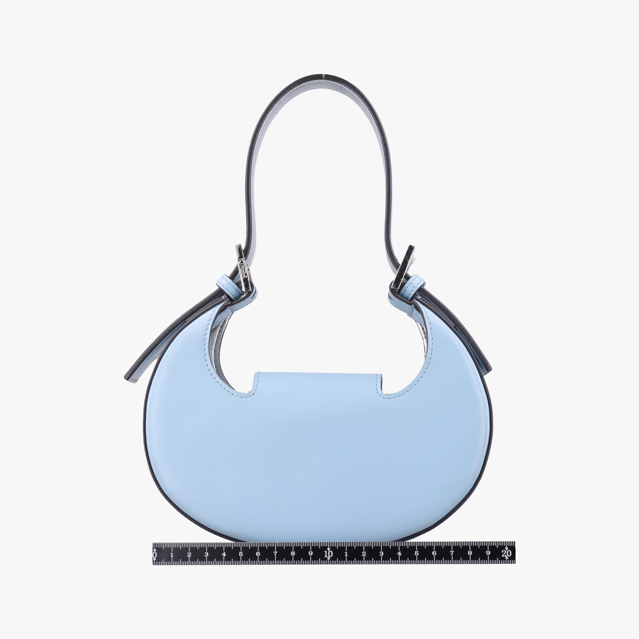 Pre-owned Fendi Cookie Mini Blue Leather 8BS065 handbag | stylenewstar
