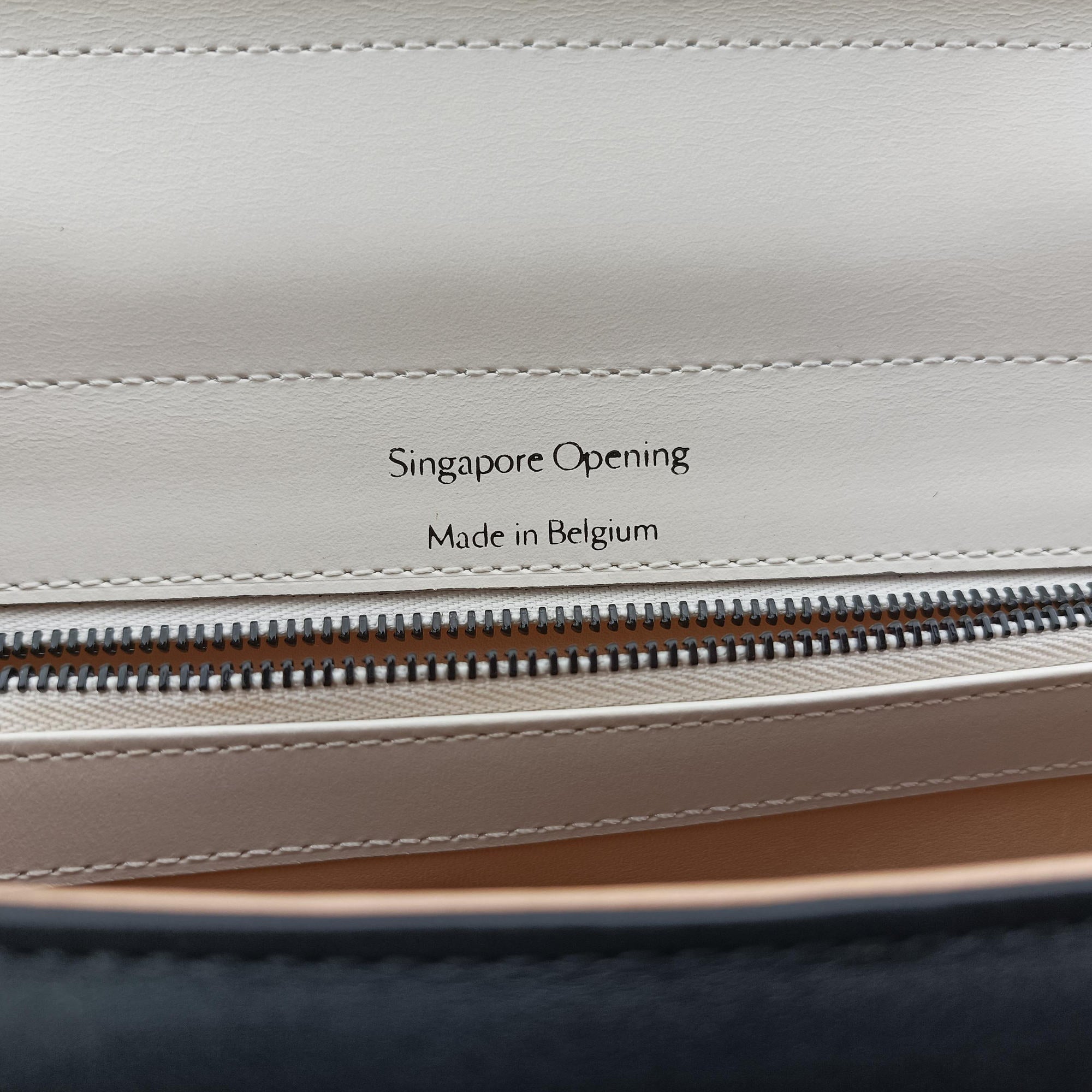 Pre-owned Delvaux Brillant Black × ivory Leather × patent leather  shoulderbag | stylenewstar