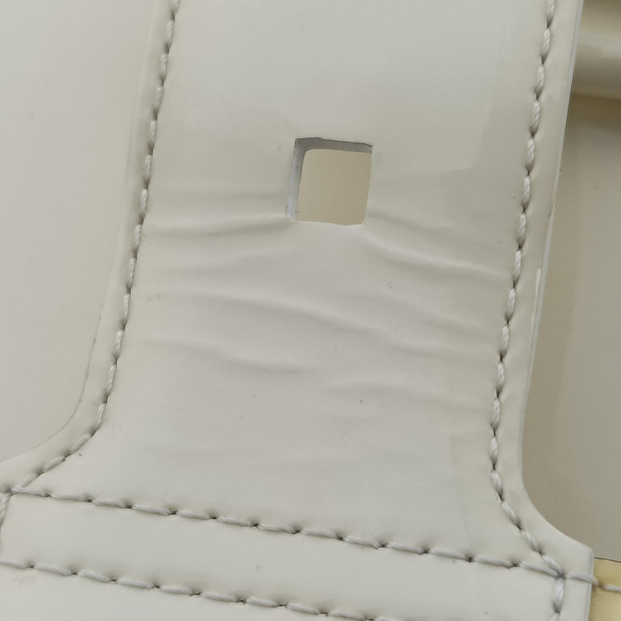 Pre-owned Delvaux Brillant Black × ivory Leather × patent leather  shoulderbag | stylenewstar