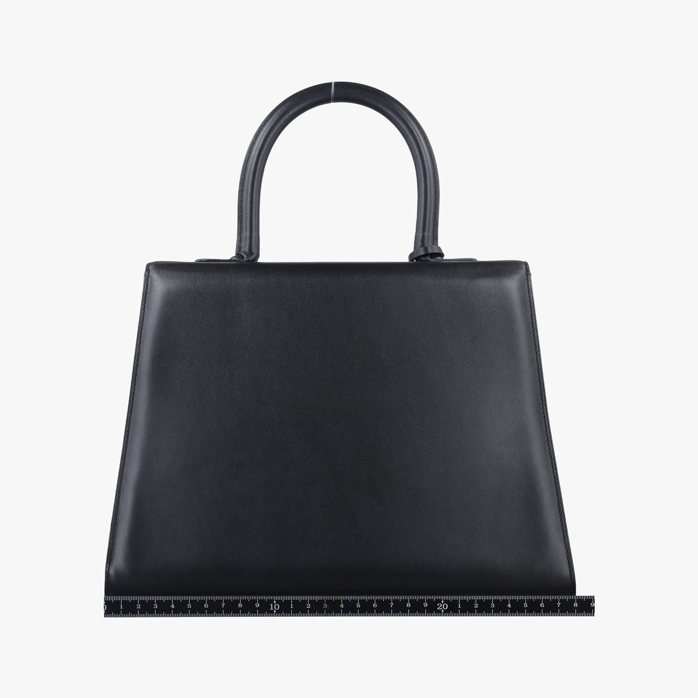 Pre-owned Delvaux Brillant Black × ivory Leather × patent leather  shoulderbag | stylenewstar