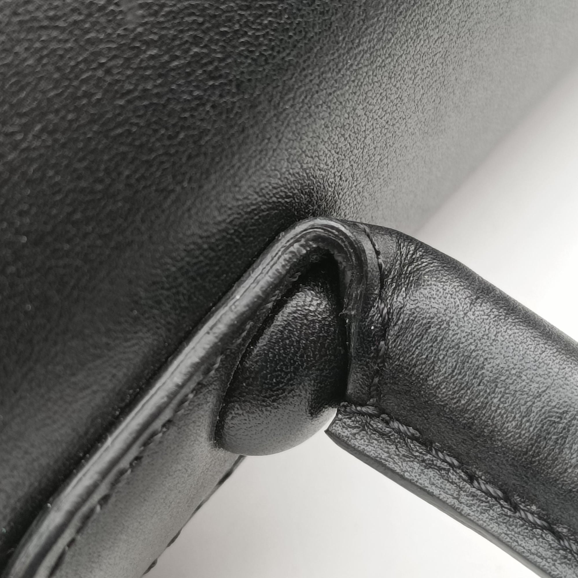Pre-owned Delvaux Brillant Black × ivory Leather × patent leather  shoulderbag | stylenewstar