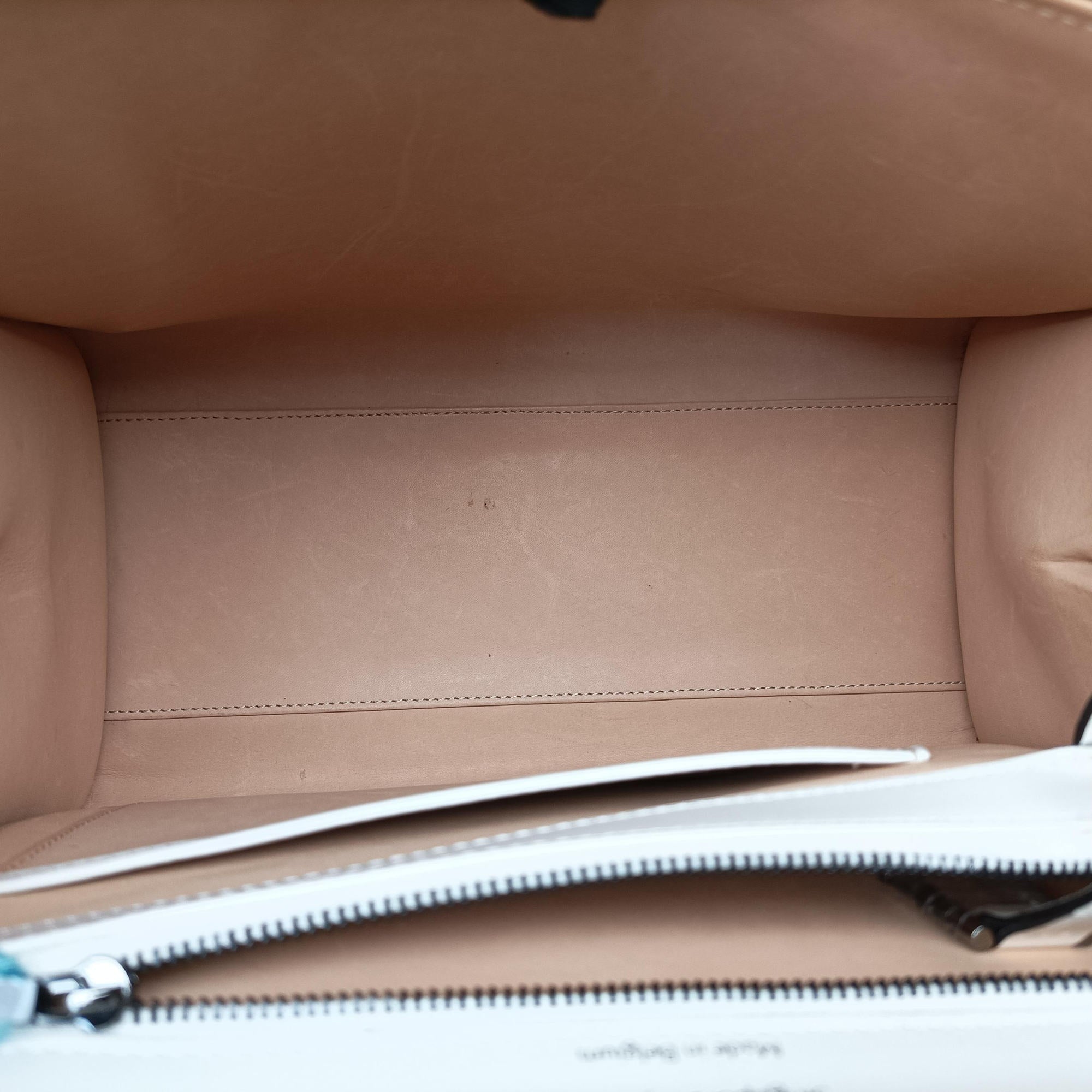 Pre-owned Delvaux Brillant Black × ivory Leather × patent leather  shoulderbag | stylenewstar