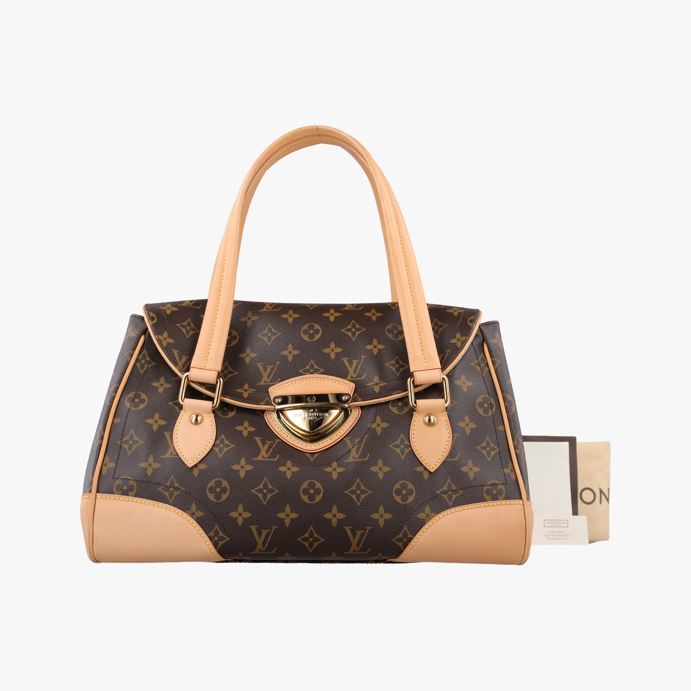 Pre-owned Louis Vuitton Beverly GM brown Monogram Canvas M40120 handbag | stylenewstar