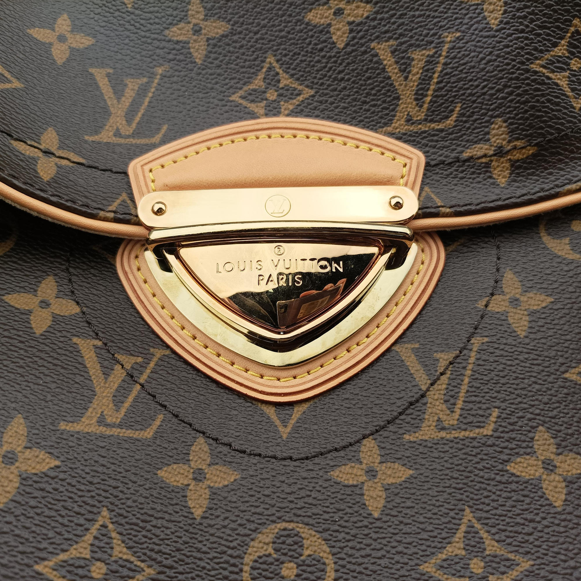 Pre-owned Louis Vuitton Beverly GM brown Monogram Canvas M40120 handbag | stylenewstar