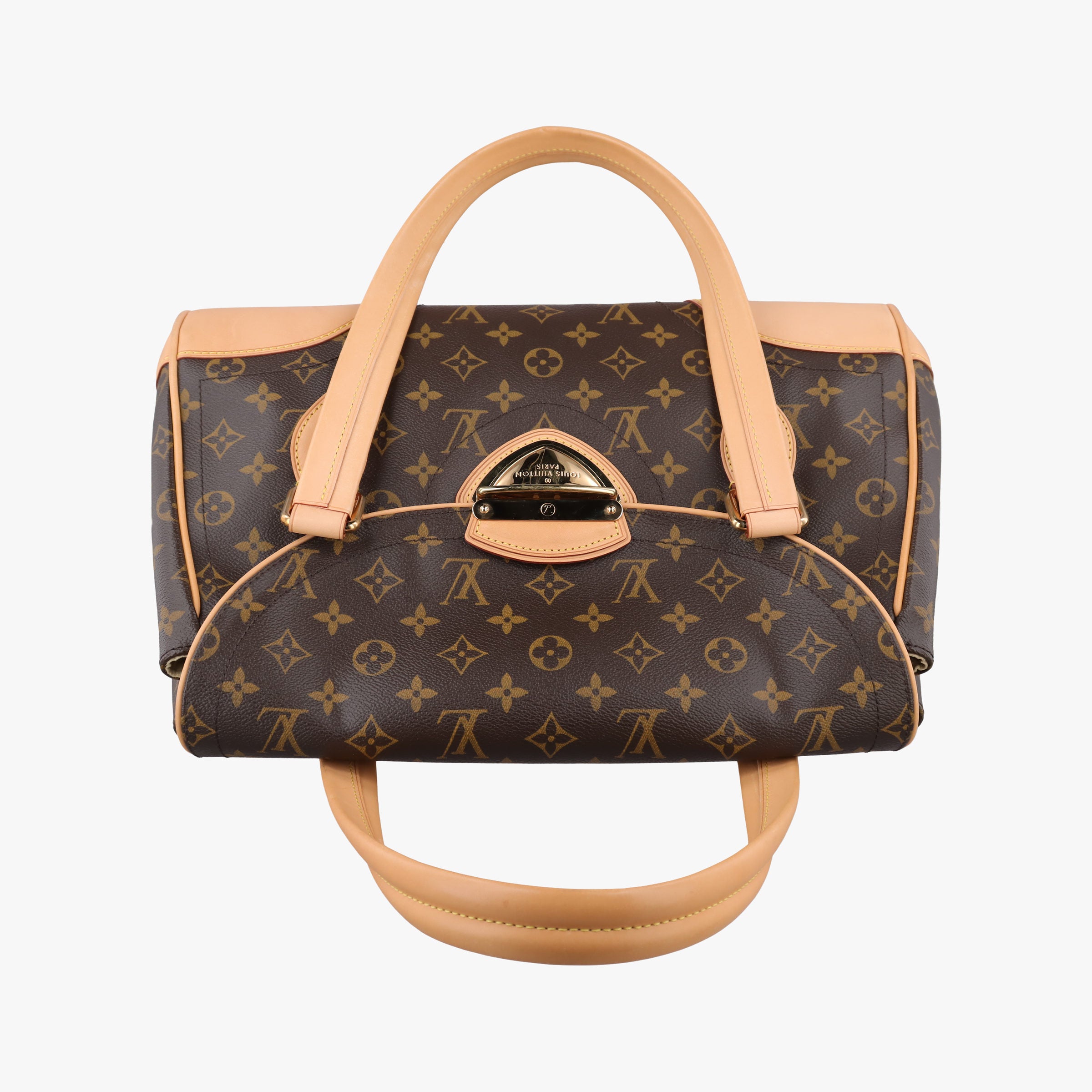Pre-owned Louis Vuitton Beverly GM brown Monogram Canvas M40120 handbag | stylenewstar