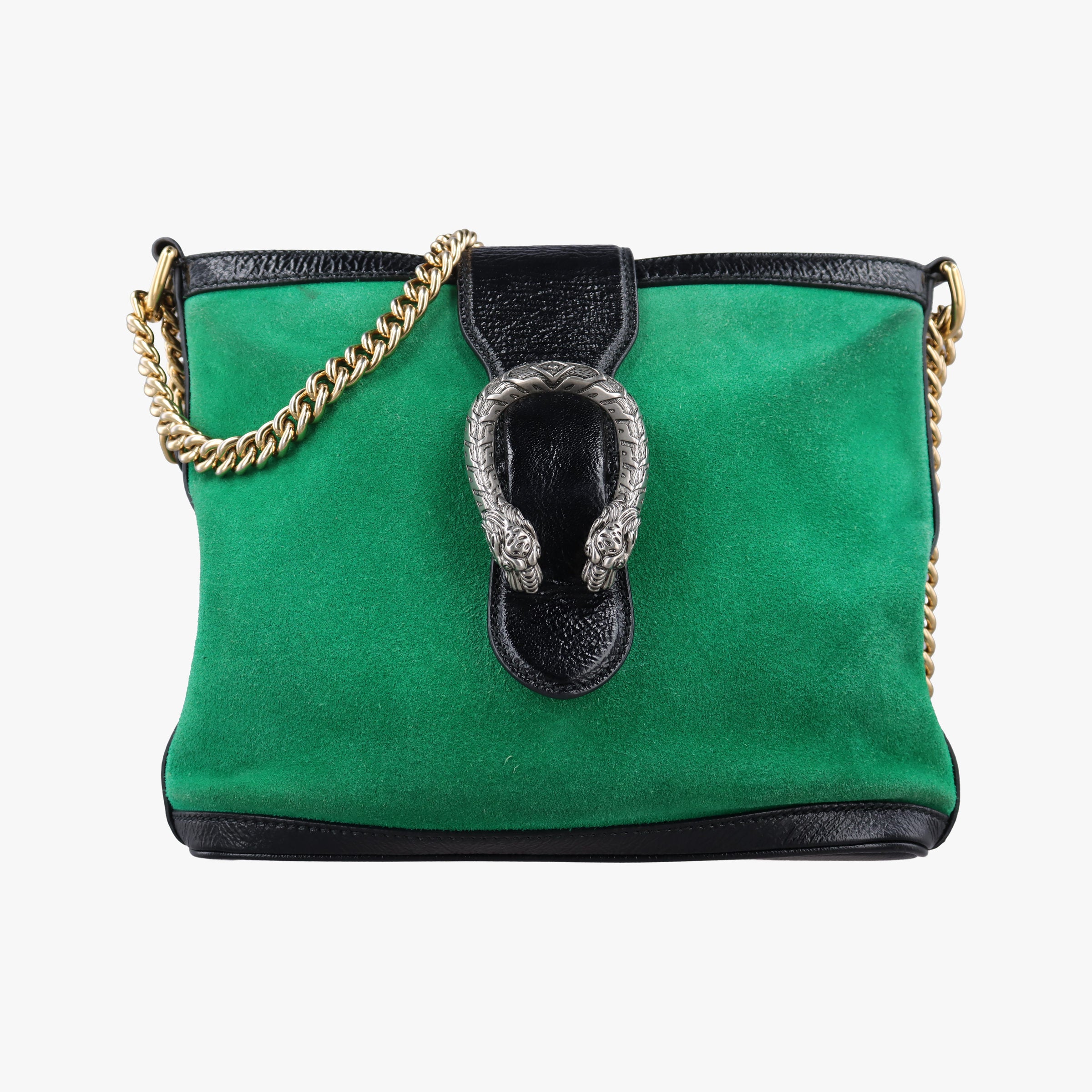 Secondhand Gucci Dionysus Green suede×leather 499622 shoulderbag | stylenewstar