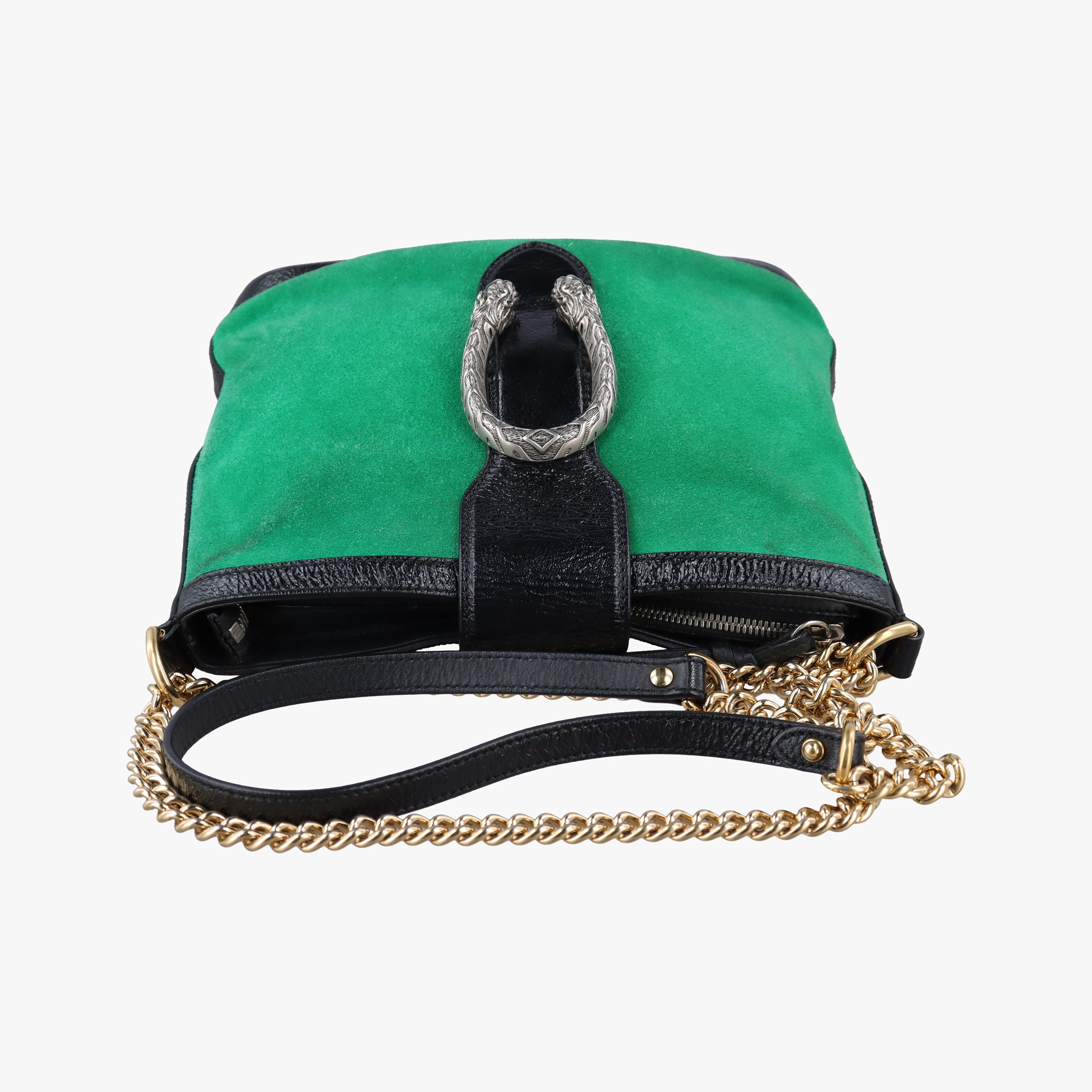 Secondhand Gucci Dionysus Green suede×leather 499622 shoulderbag | stylenewstar