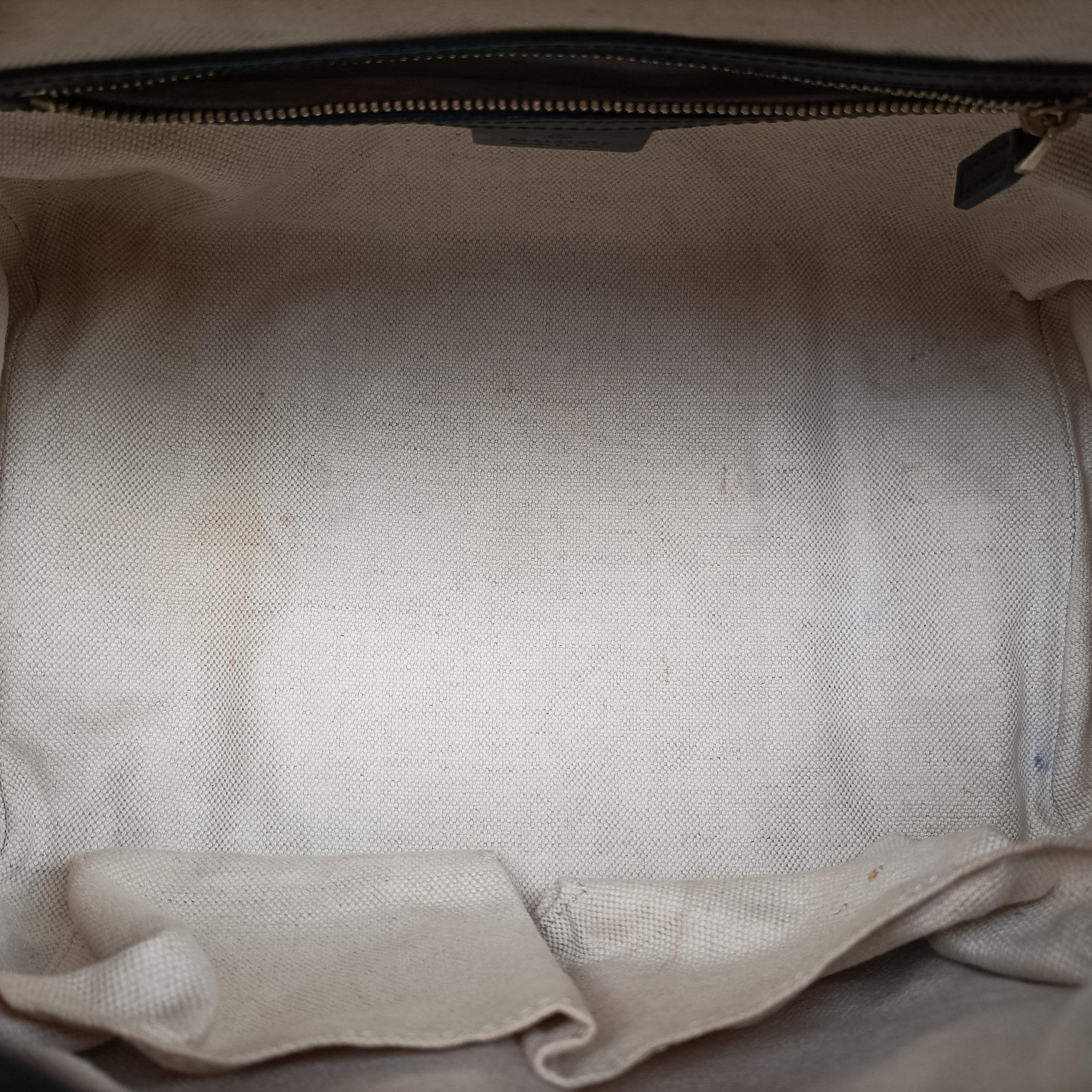 Pre-owned Gucci Sherry Line navy×red×beige Canvas×Leather 269876 shoulderbag | stylenewstar