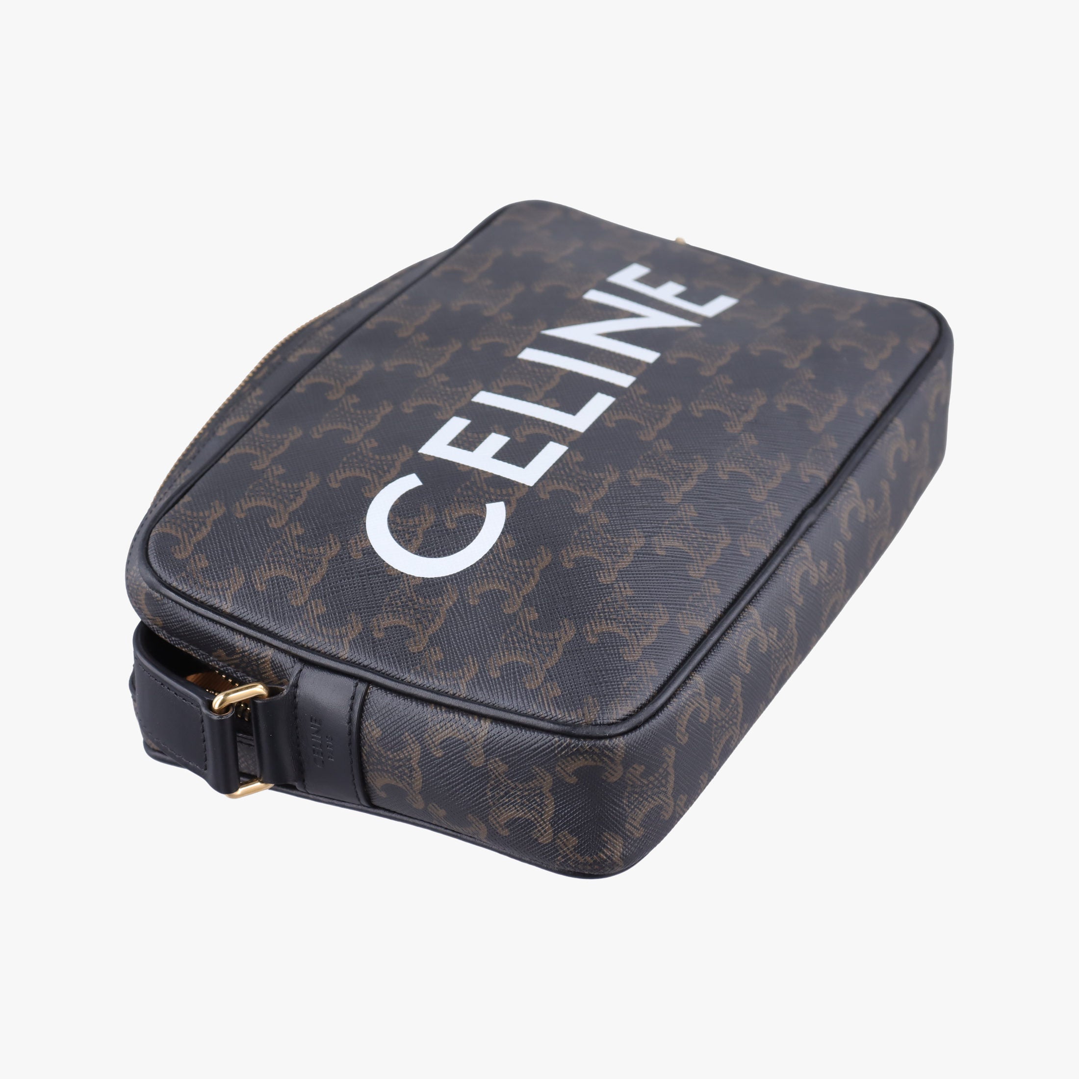Secondhand Celine Medium Triomphe Messenger Brown PVC coated canvas  shoulderbag | stylenewstar