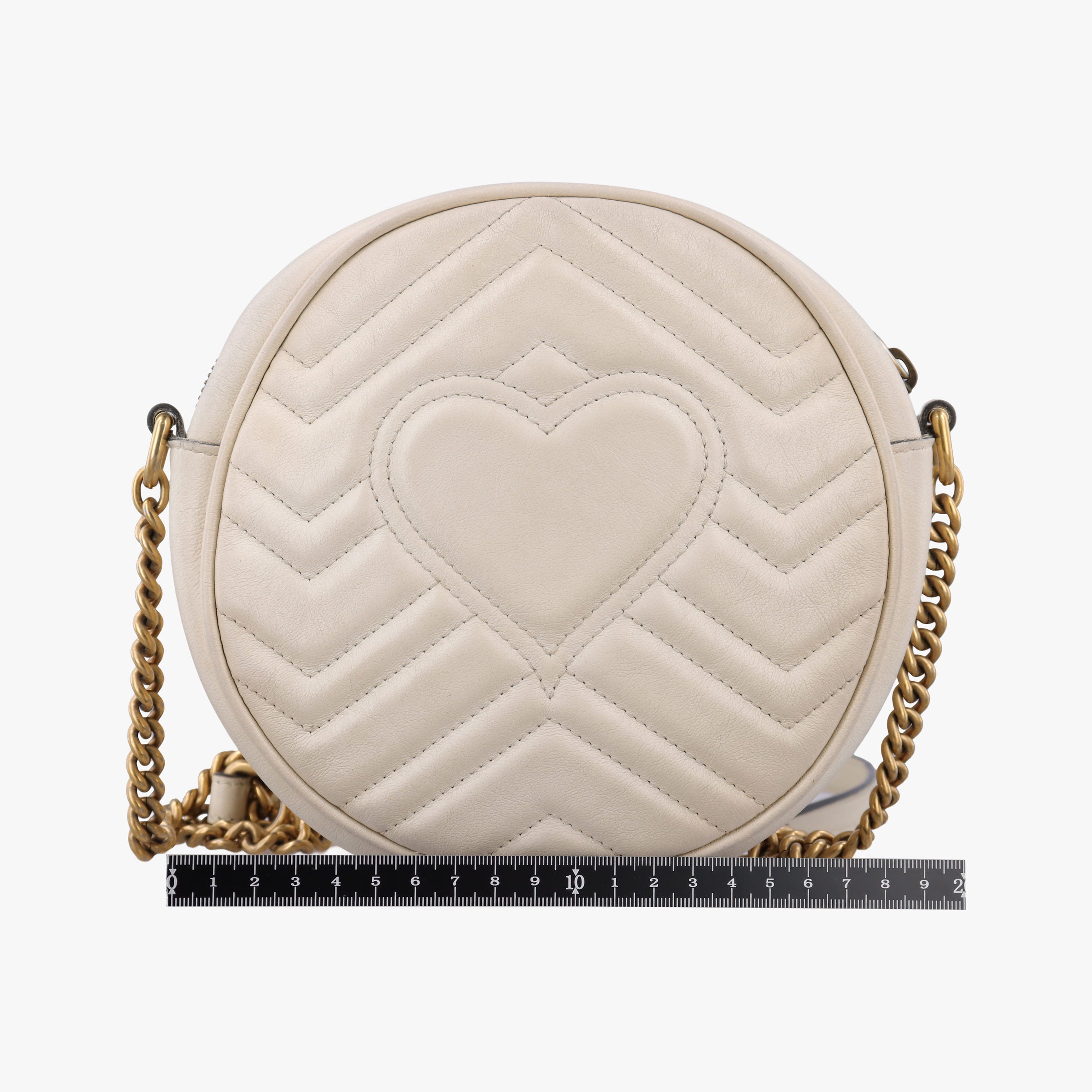 Secondhand Gucci GG Marmont White Leather 550154 shoulderbag | stylenewstar