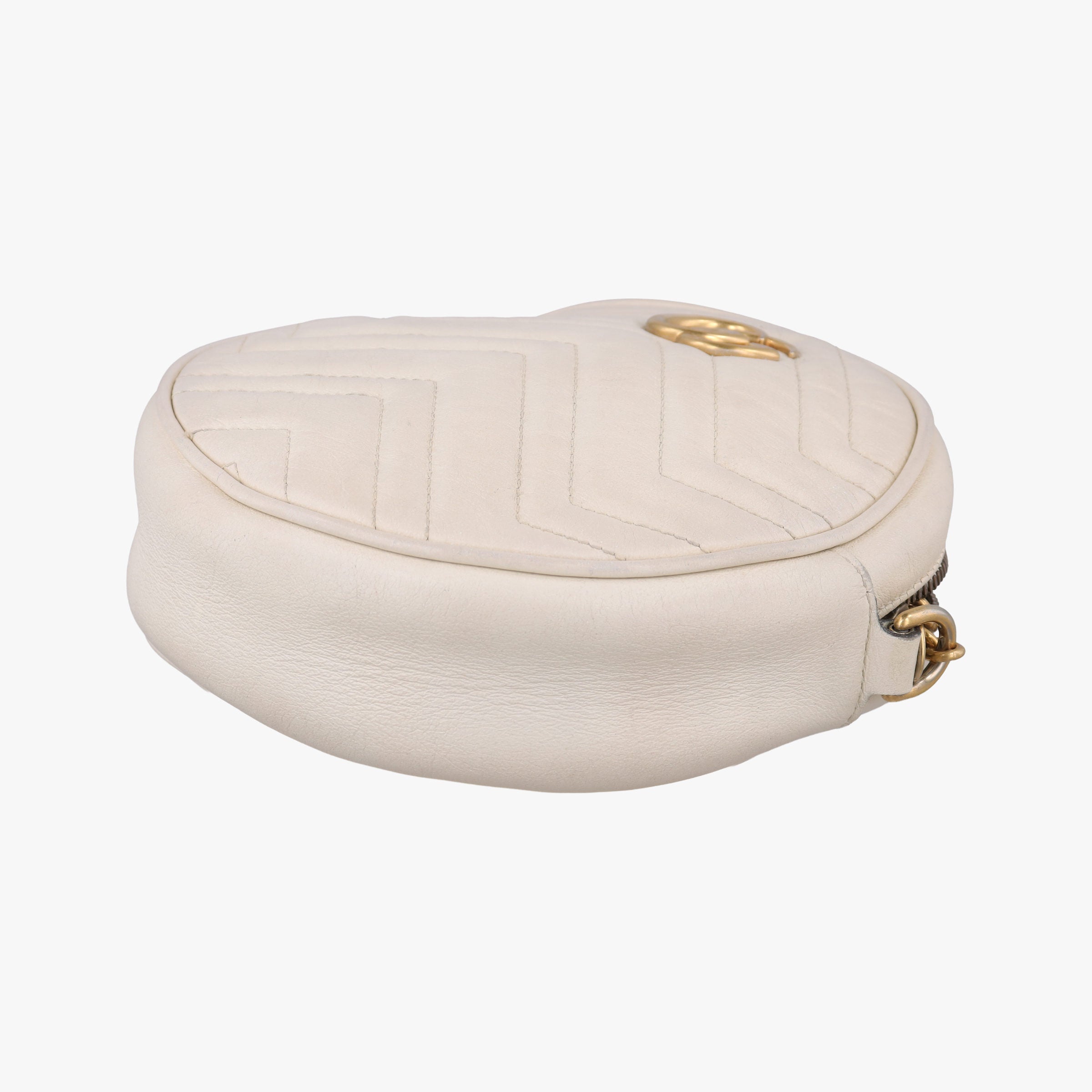 Secondhand Gucci GG Marmont White Leather 550154 shoulderbag | stylenewstar