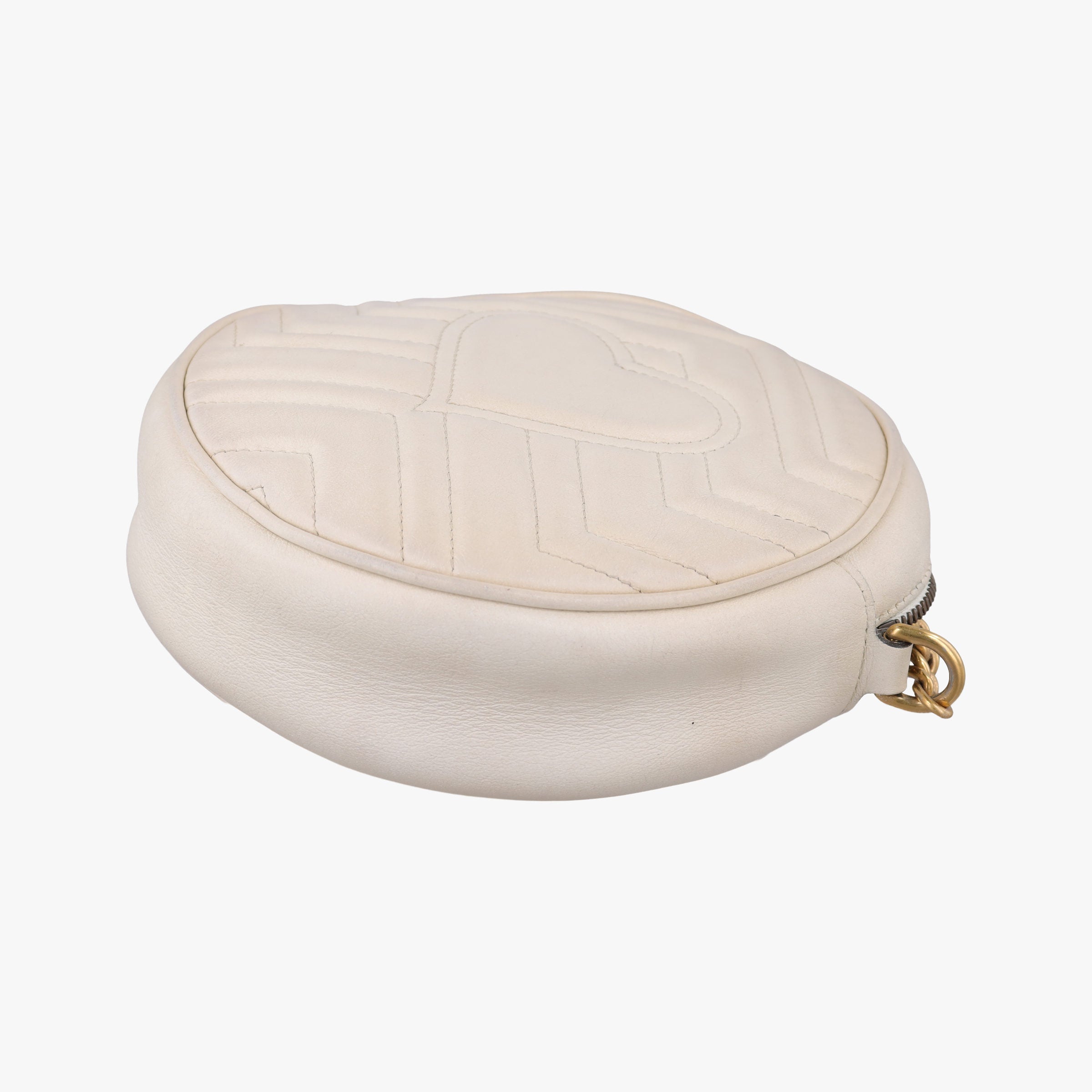 Secondhand Gucci GG Marmont White Leather 550154 shoulderbag | stylenewstar