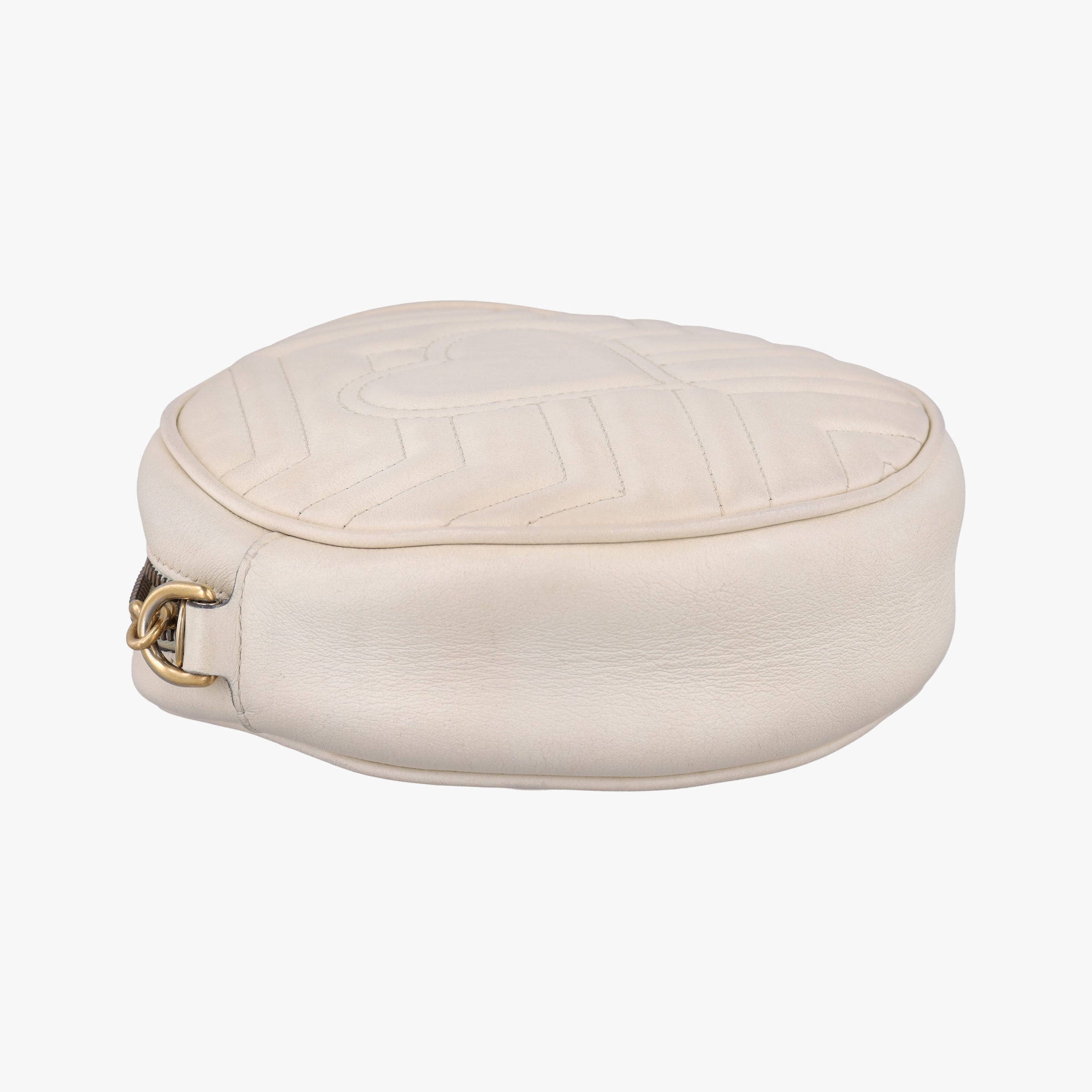 Secondhand Gucci GG Marmont White Leather 550154 shoulderbag | stylenewstar