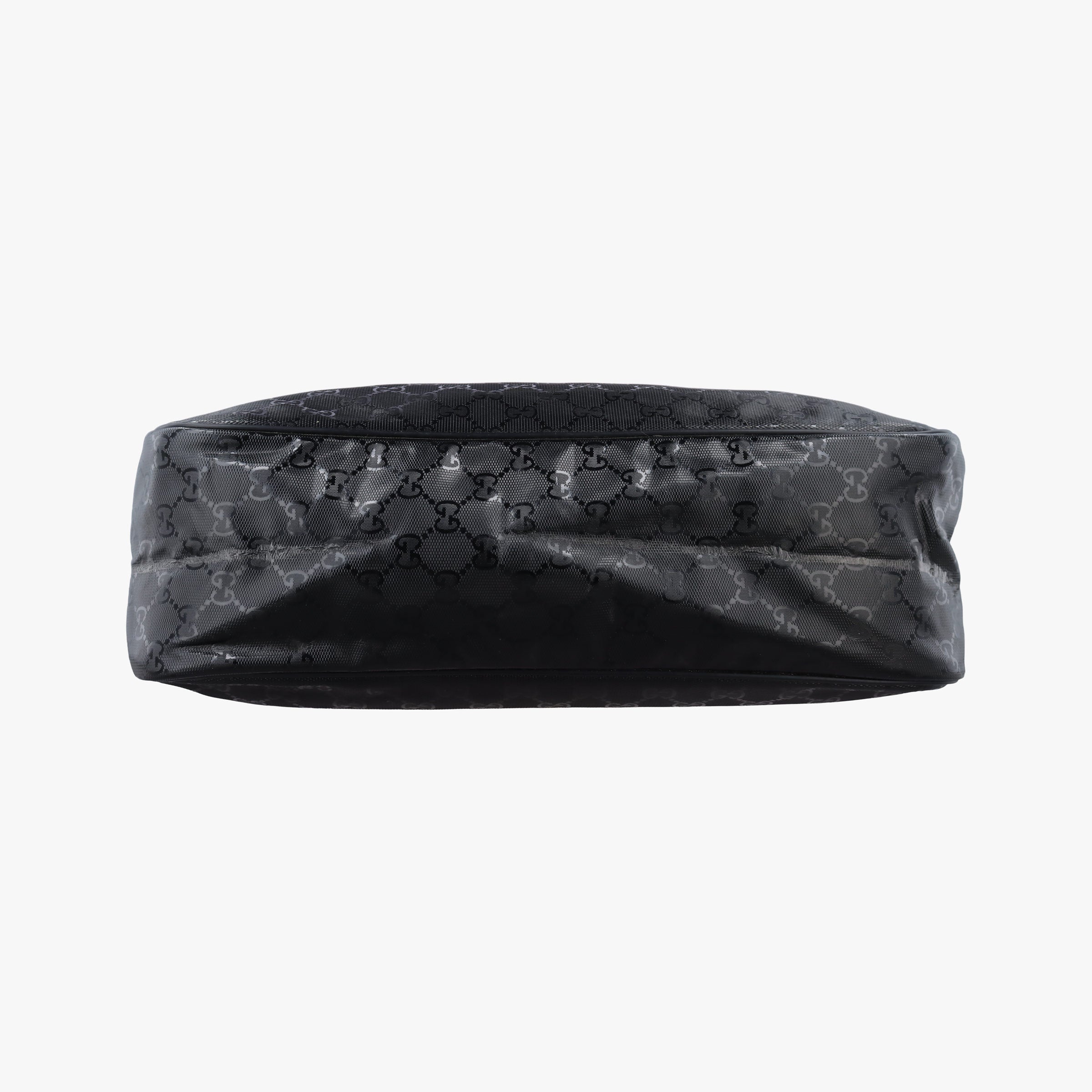 Pre-owned Gucci GG Imprime Messenger Black PVC coated canvas 211107 shoulderbag | stylenewstar
