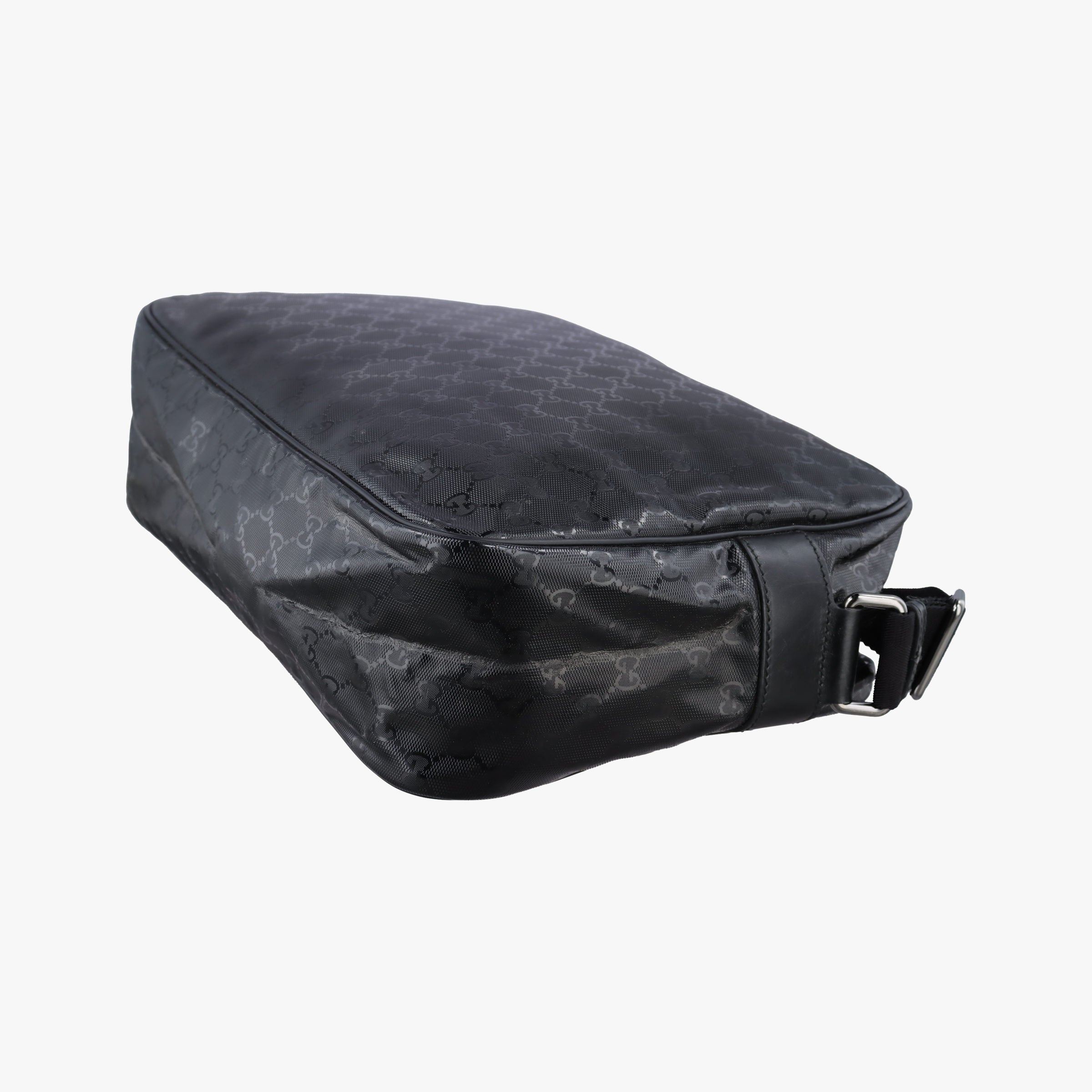 Pre-owned Gucci GG Imprime Messenger Black PVC coated canvas 211107 shoulderbag | stylenewstar
