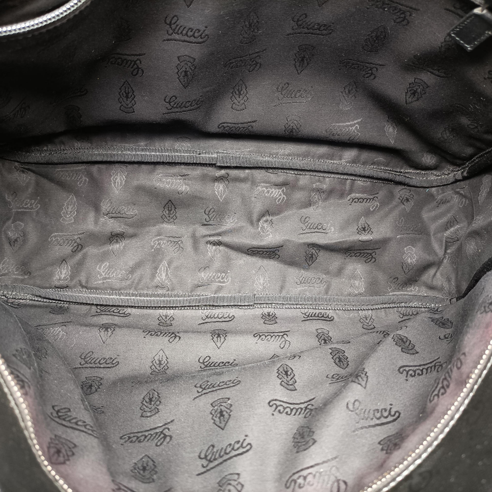 Pre-owned Gucci GG Imprime Messenger Black PVC coated canvas 211107 shoulderbag | stylenewstar