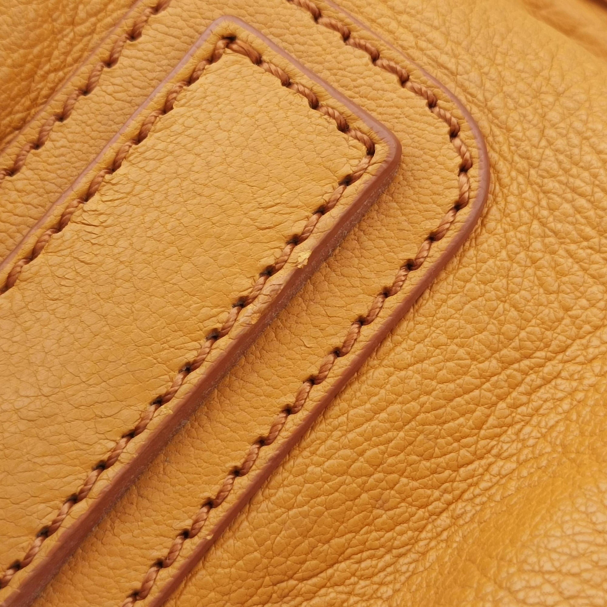 Pre-owned Givenchy Pandora Yellow leather  shoulderbag | stylenewstar