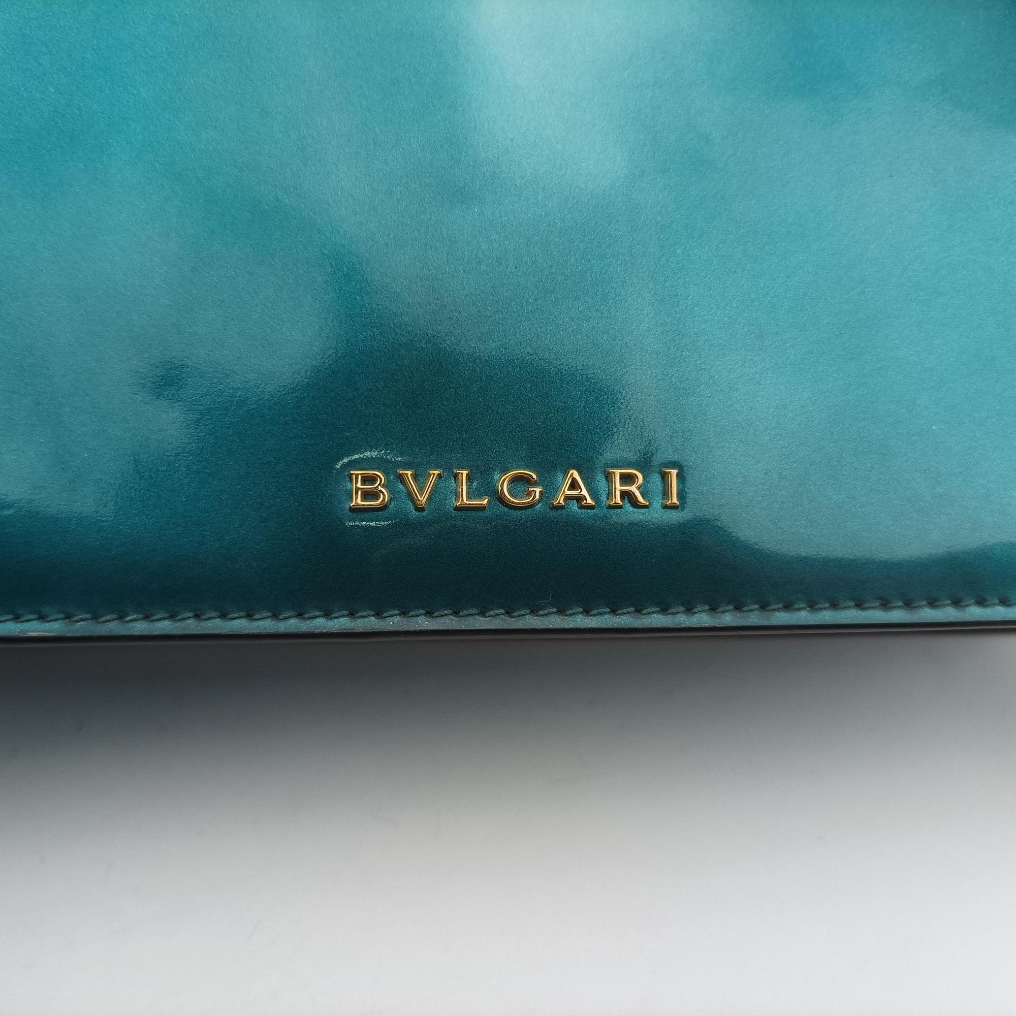 Vintage Bvlgari SERPENTI FOREVER Blue Patent  shoulderbag | stylenewstar