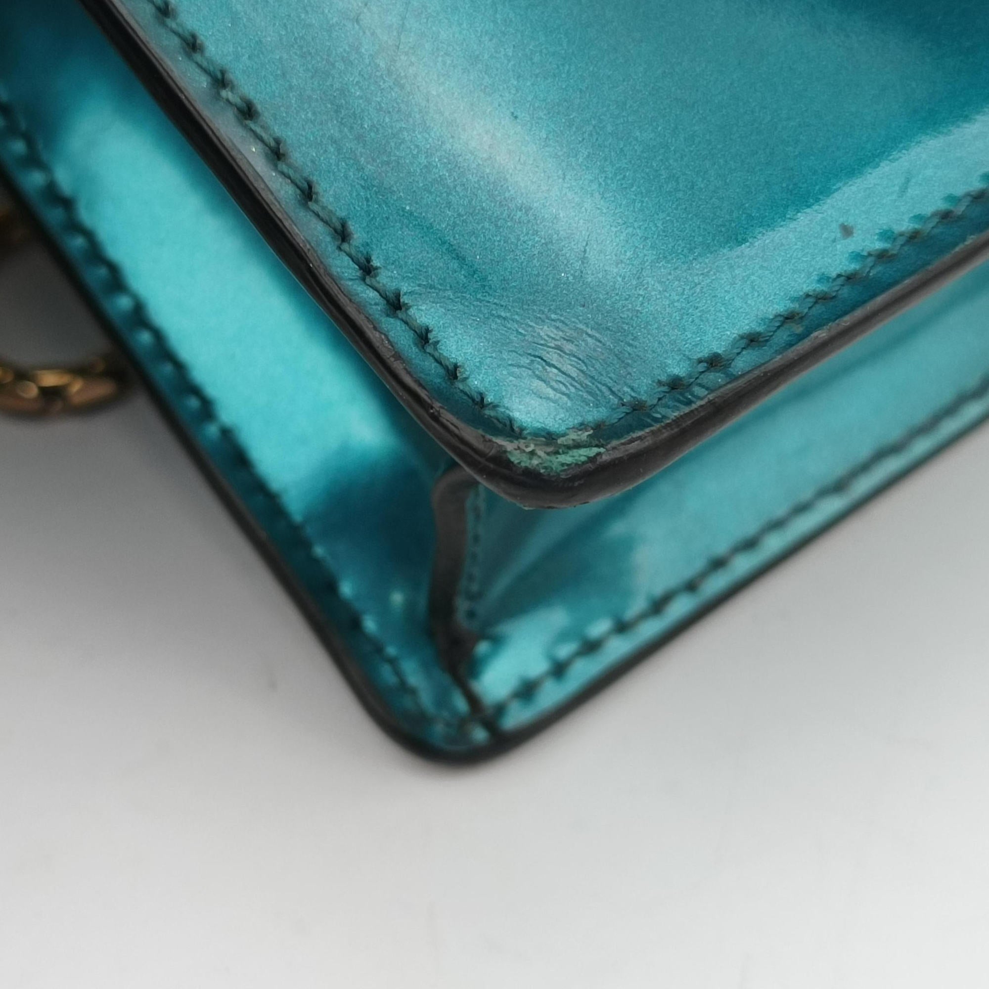Vintage Bvlgari SERPENTI FOREVER Blue Patent  shoulderbag | stylenewstar
