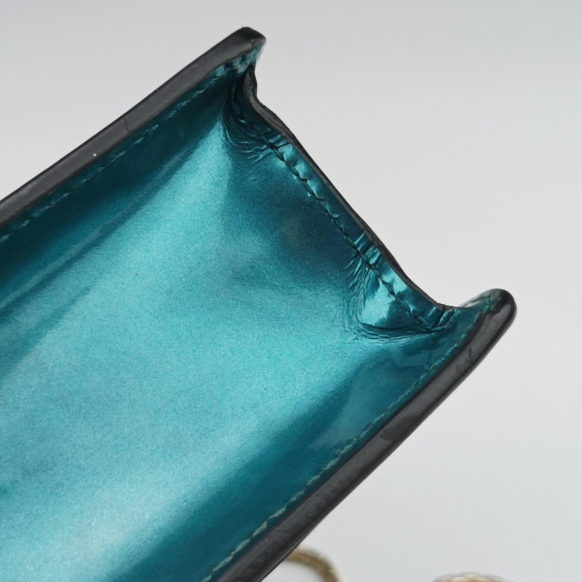 Vintage Bvlgari SERPENTI FOREVER Blue Patent  shoulderbag | stylenewstar