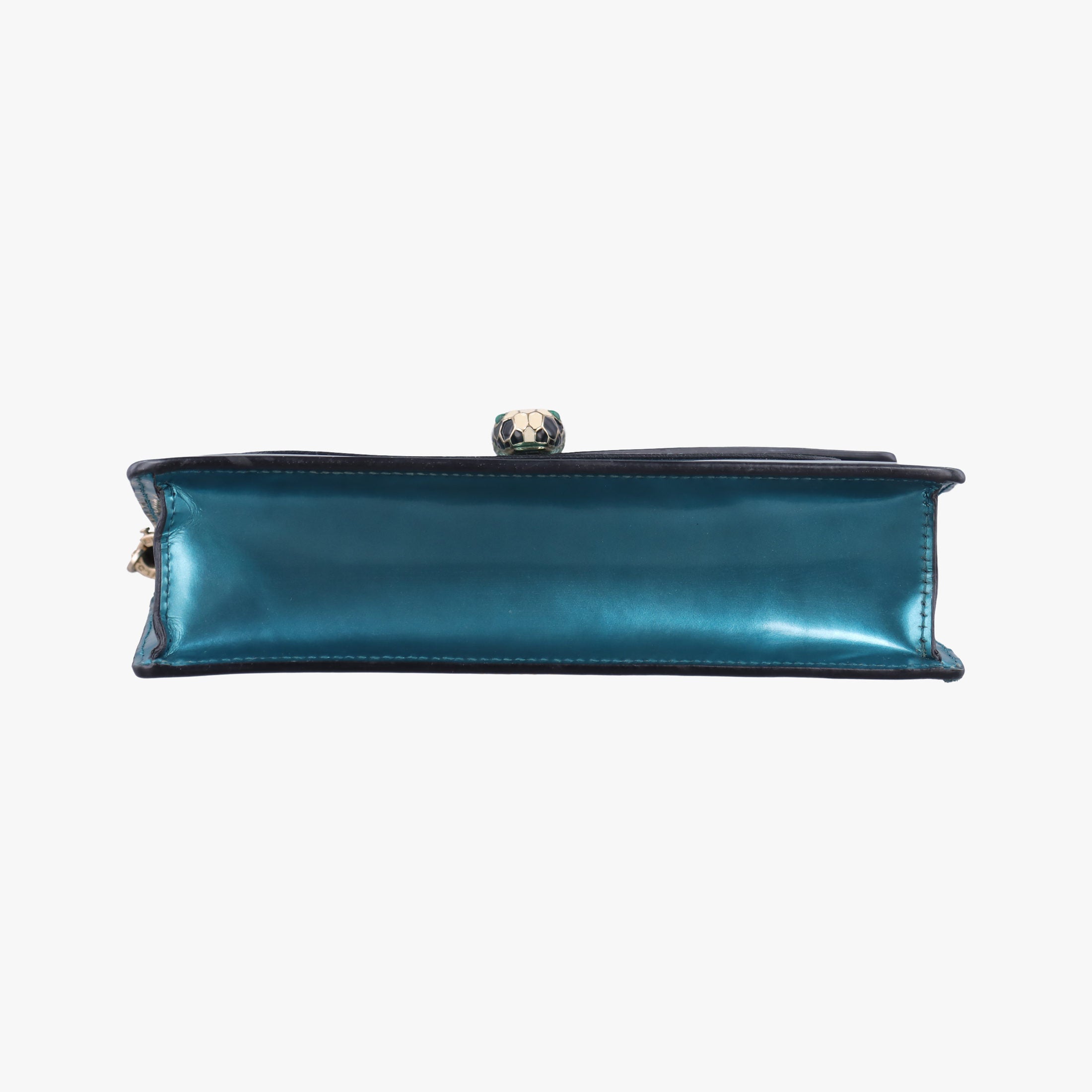 Vintage Bvlgari SERPENTI FOREVER Blue Patent  shoulderbag | stylenewstar