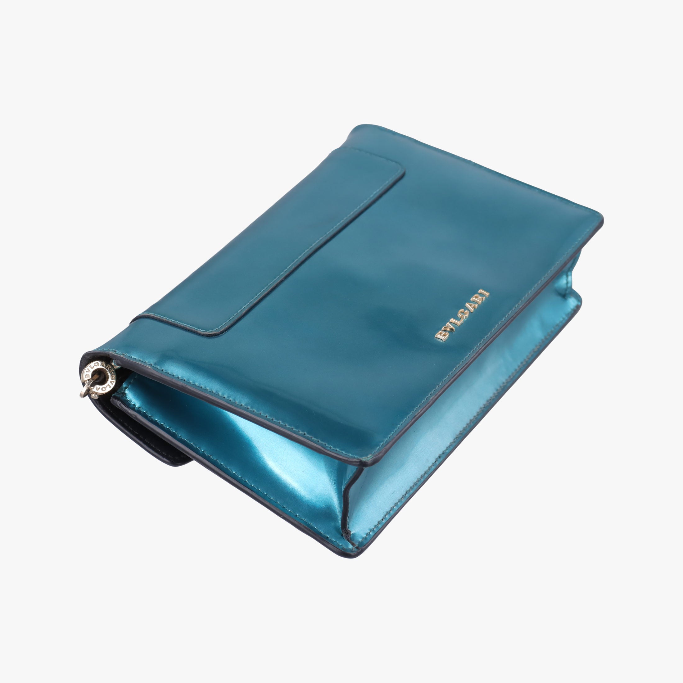 Vintage Bvlgari SERPENTI FOREVER Blue Patent  shoulderbag | stylenewstar