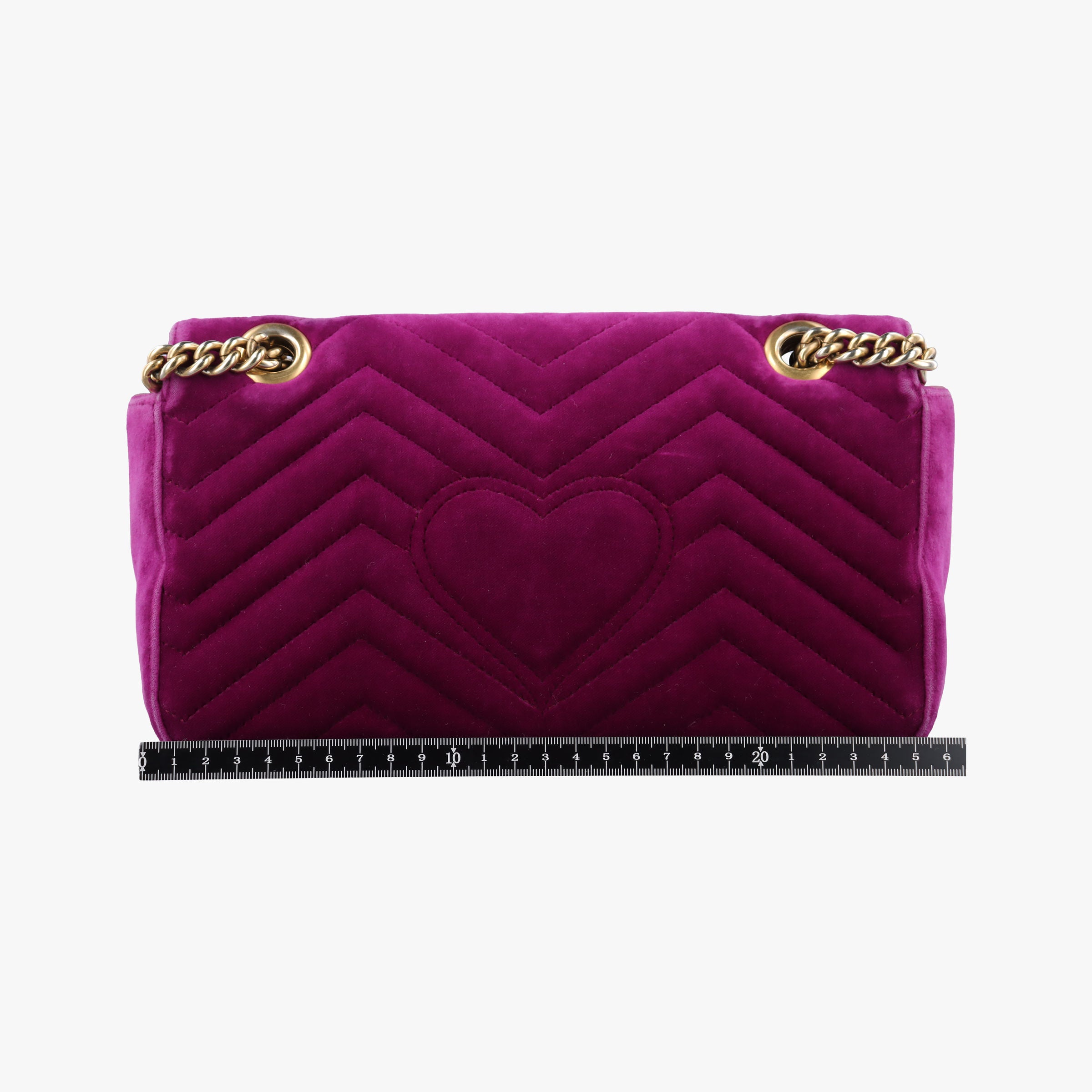 Secondhand Gucci GG Marmont Purple velour 443497 shoulderbag | stylenewstar